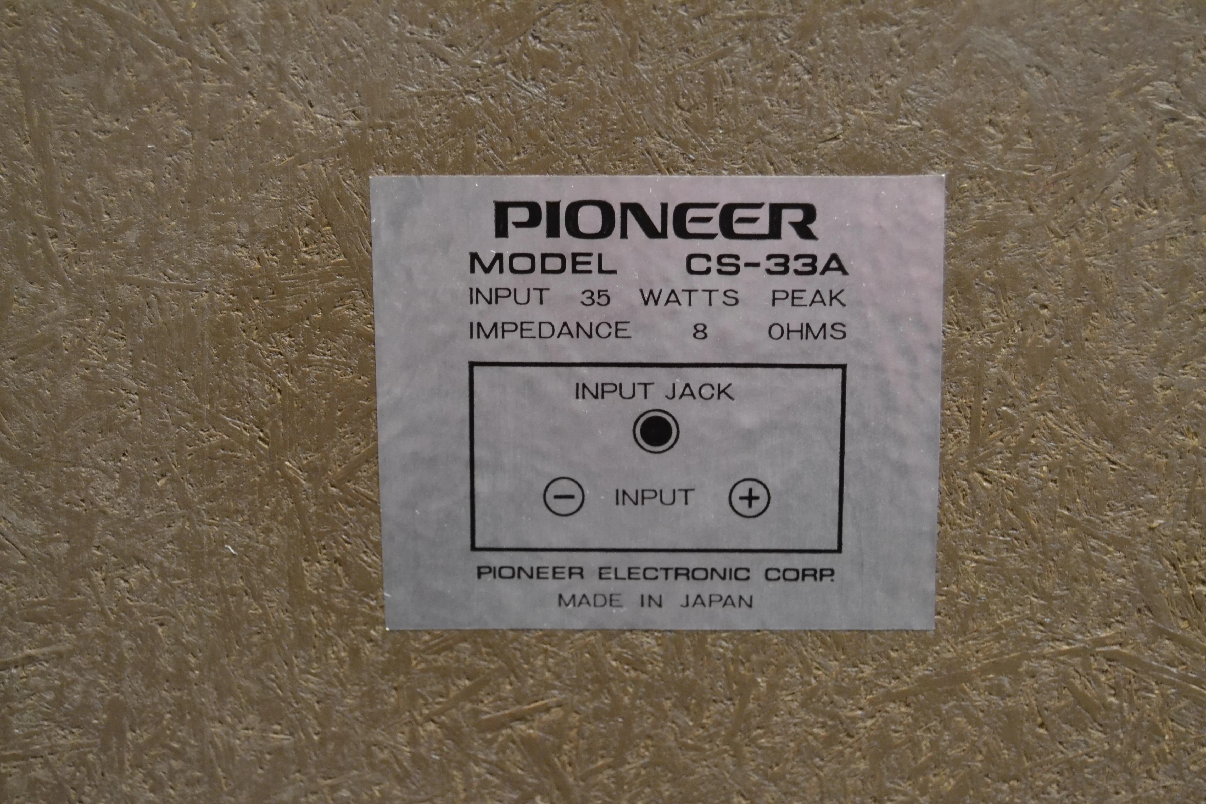 Pioneer CS-33A Speakers - Image 5