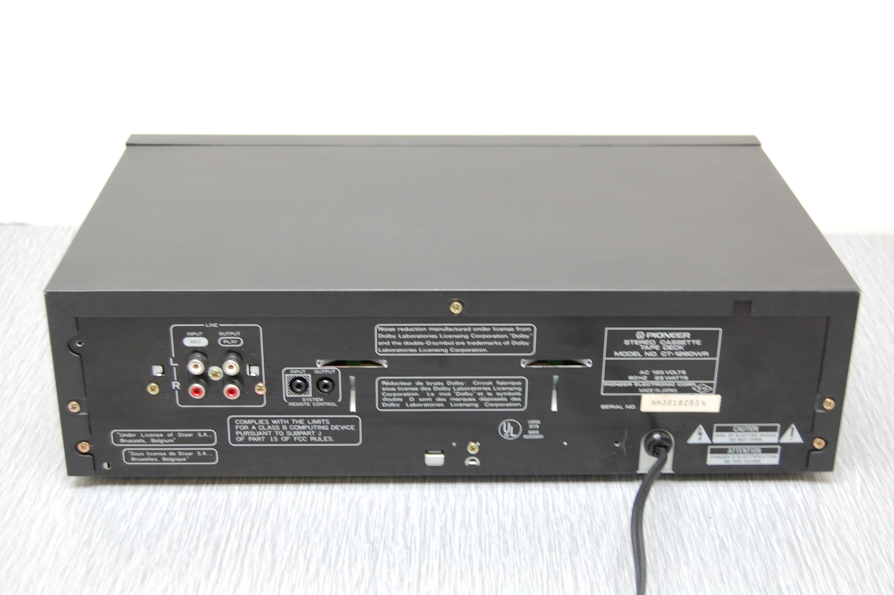 Pioneer CT-1280WR Double Cassette Deck * Manual - Image 9