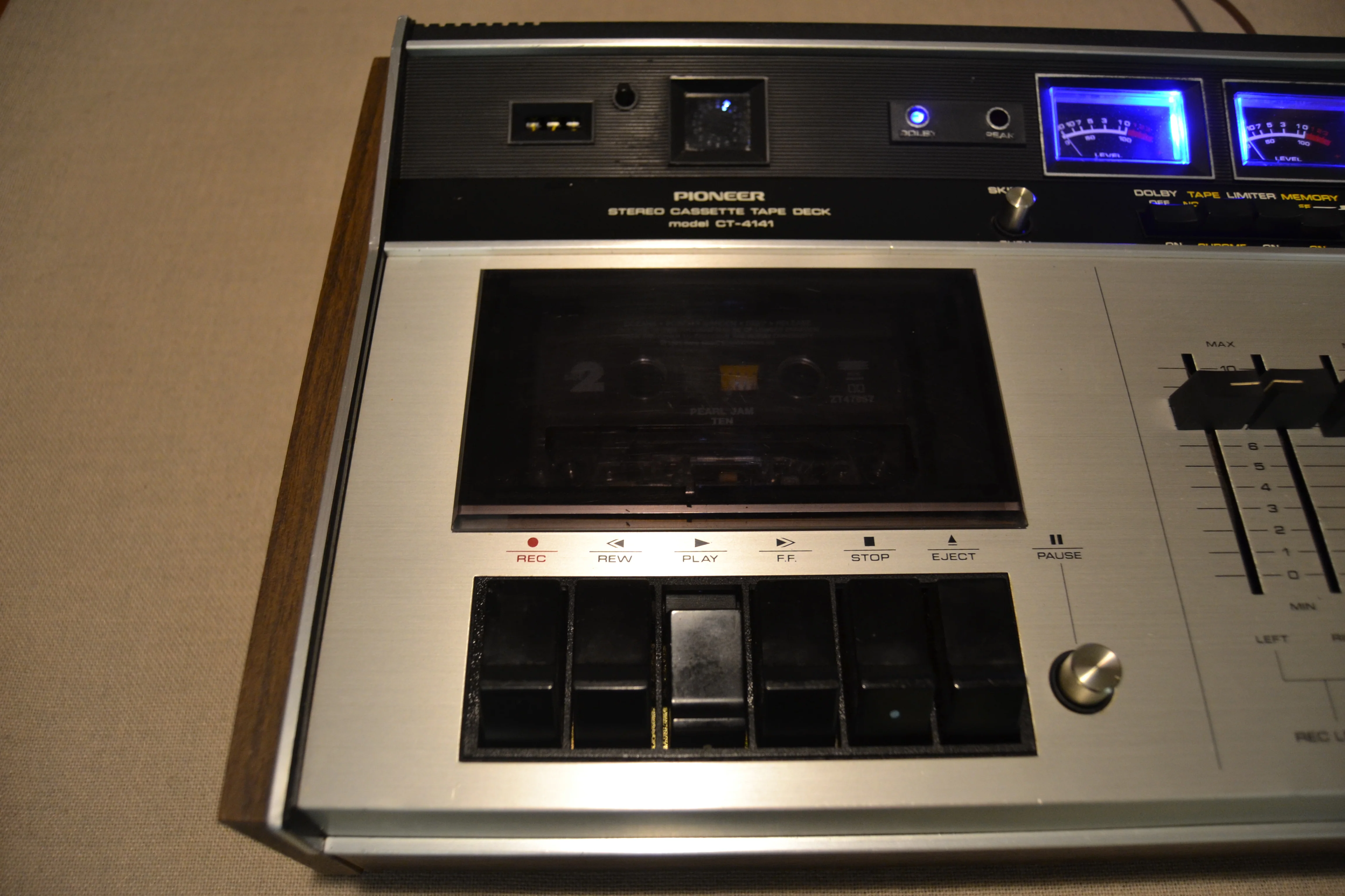Pioneer CT-4141 Stereo Cassette Tape Deck (1972-77) 8 Fully Serviced * New Belts - Image 3