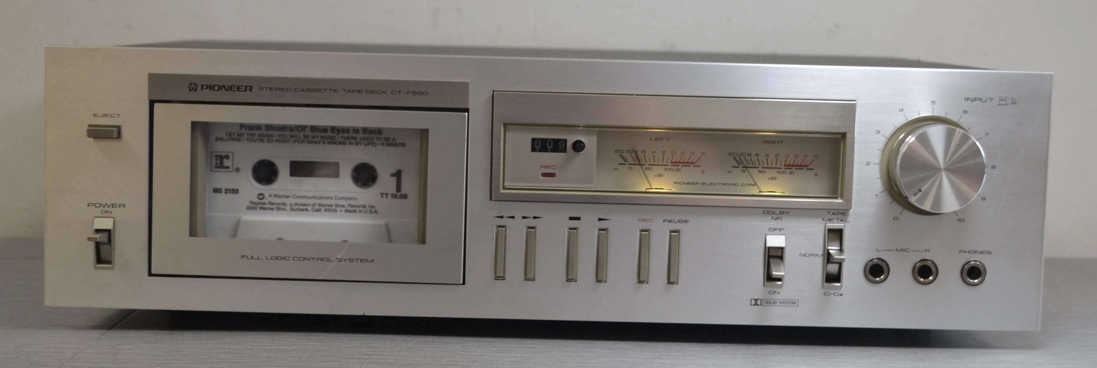 Pioneer CT-F550 Single Cassette Deck