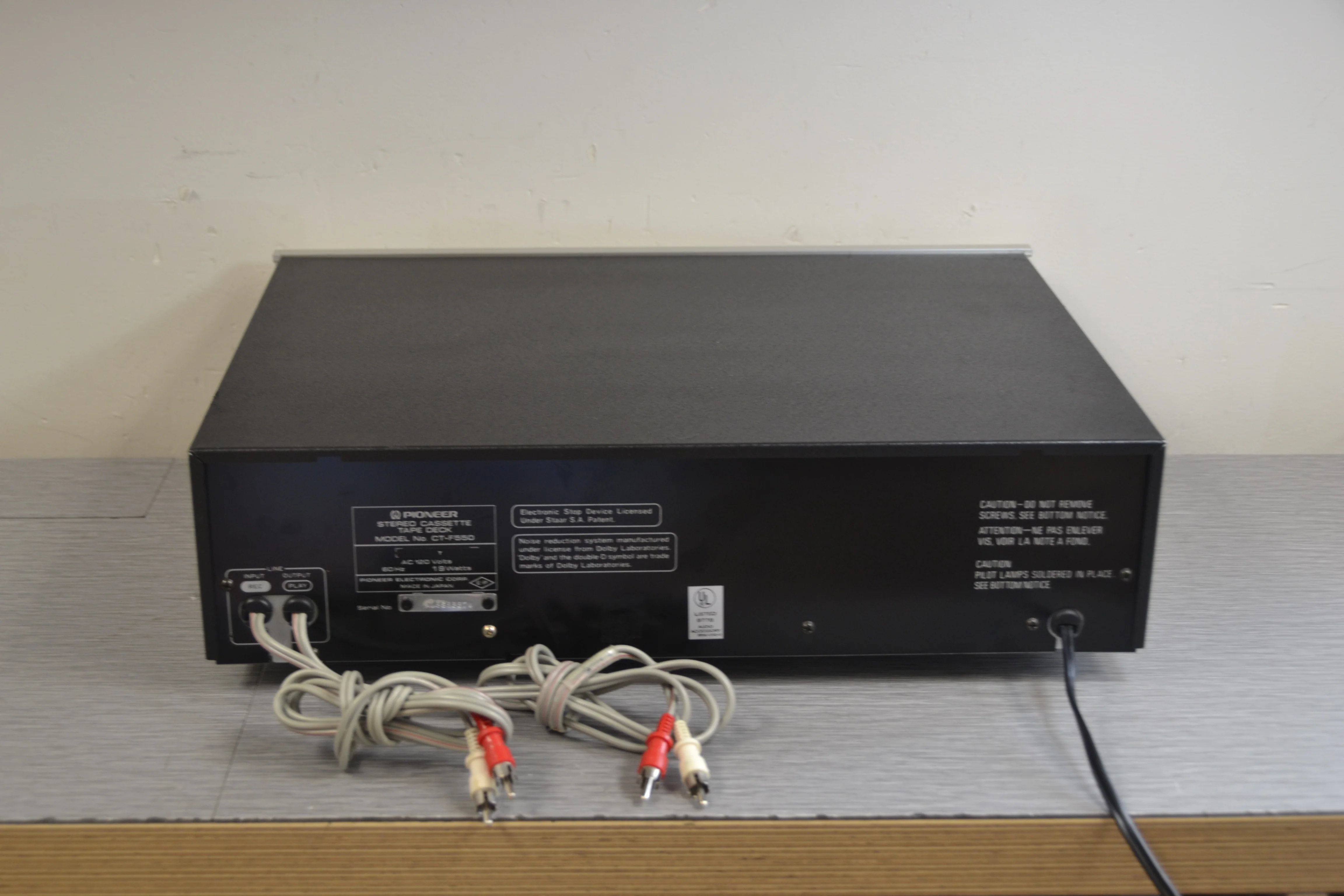 Pioneer CT-F550 Single Cassette Deck - Image 9