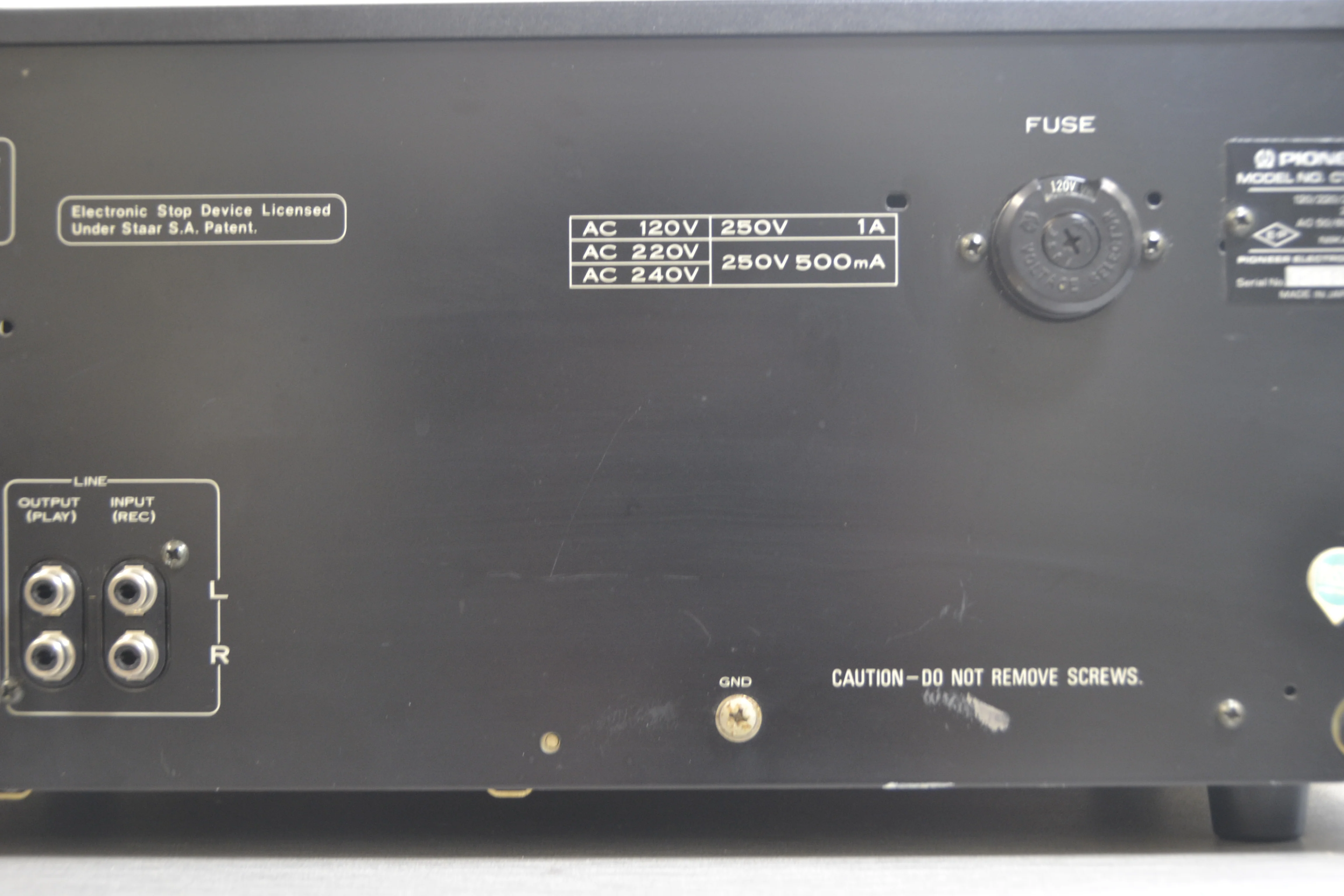 Pioneer CT-F700 Single Cassette Deck * New Belts - Image 11