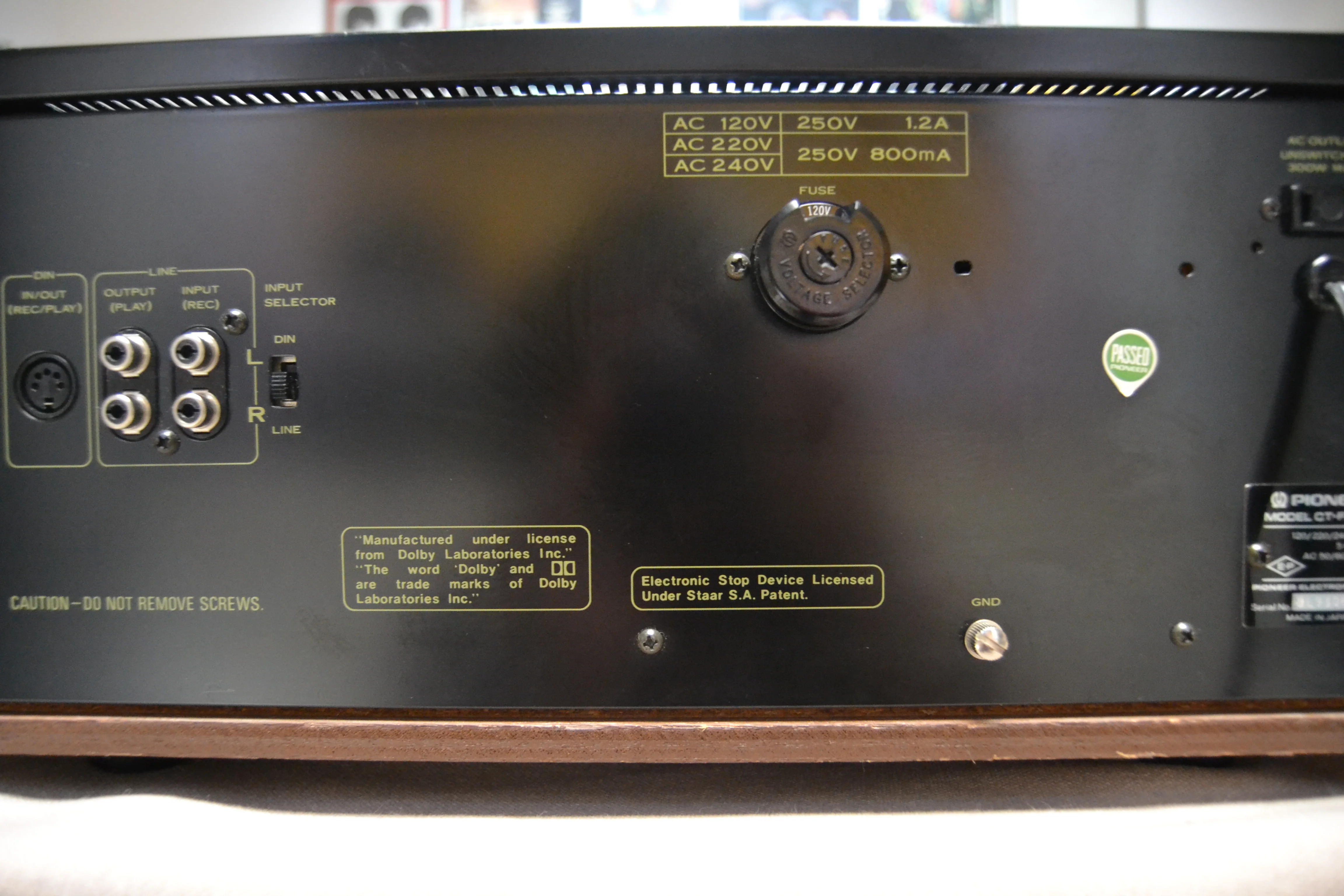 Pioneer CT-F8282 Single Cassette Deck * Fully Serviced * New Belts - Image 10
