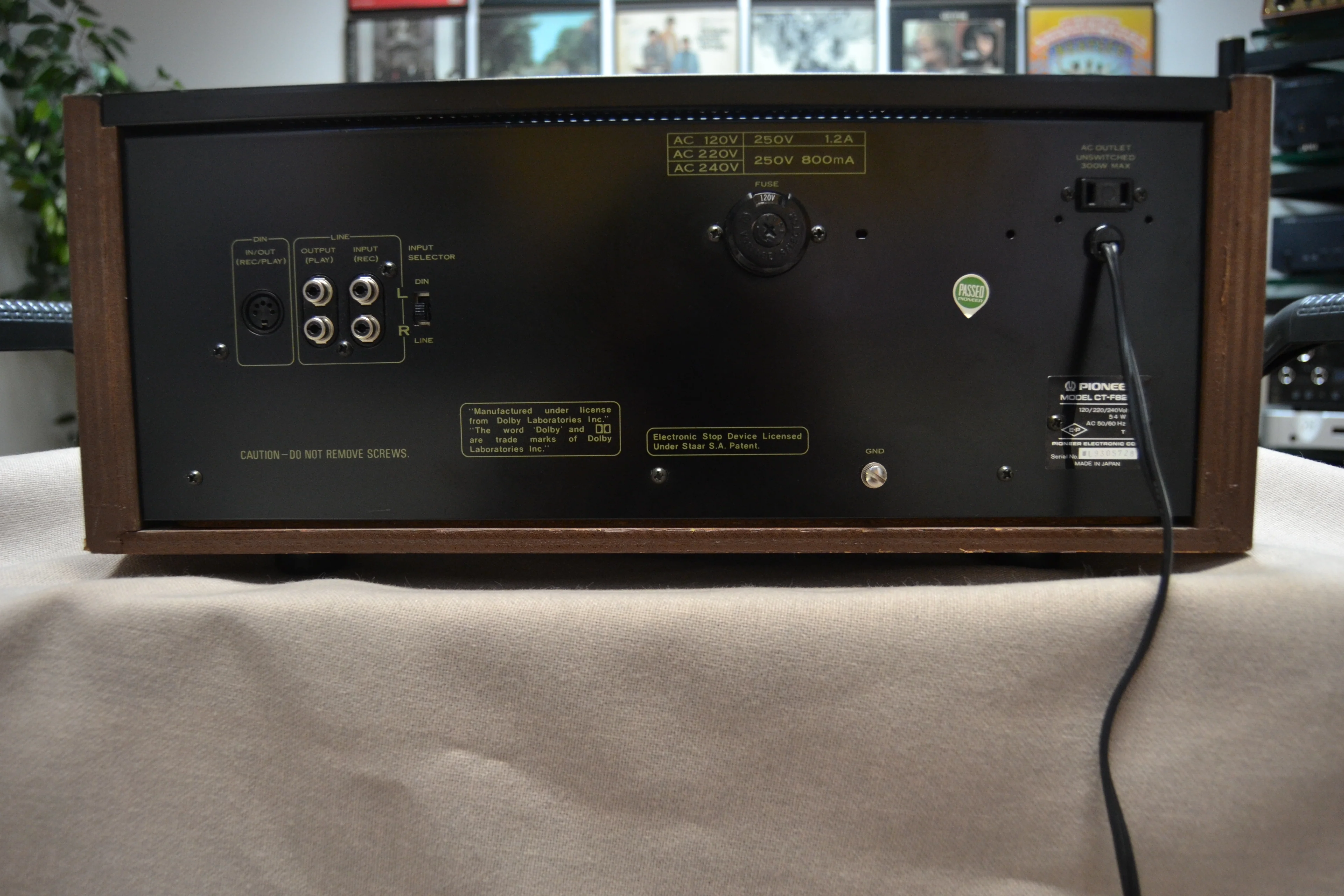 Pioneer CT-F8282 Single Cassette Deck * Fully Serviced * New Belts - Image 8