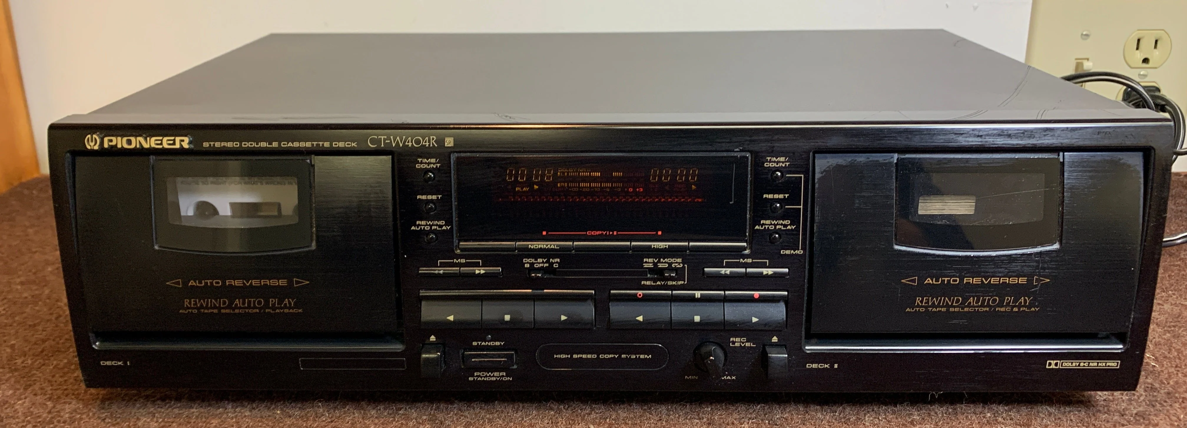 Pioneer CT-W404R Double Cassette Deck
