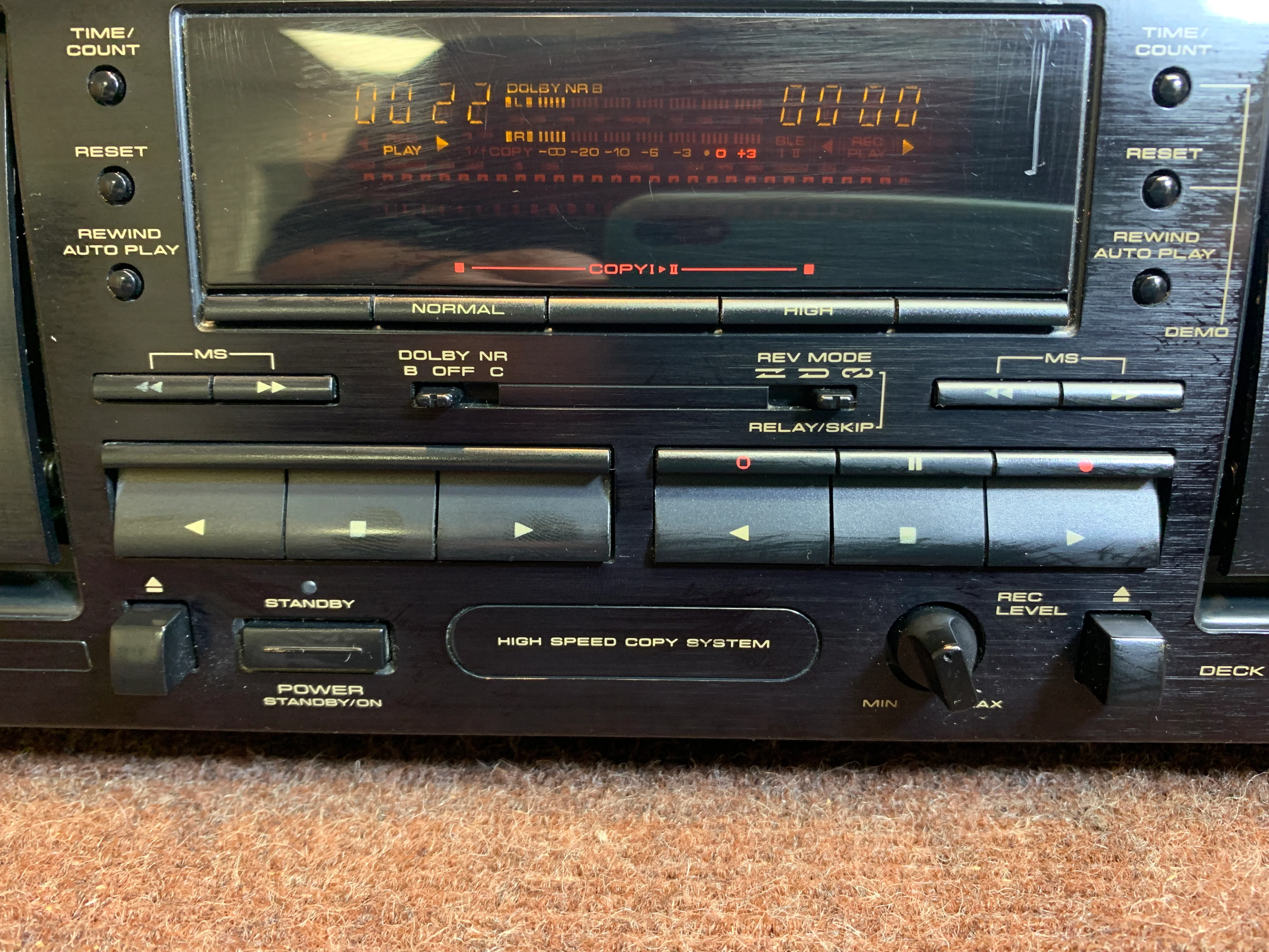 Pioneer CT-W404R Double Cassette Deck - Image 5