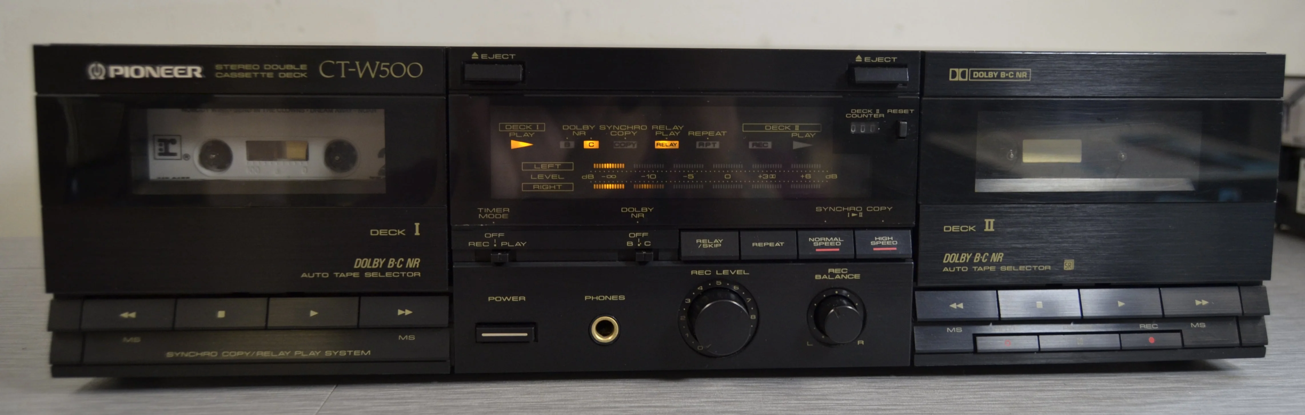 Pioneer CT-W500 Double Cassette Deck