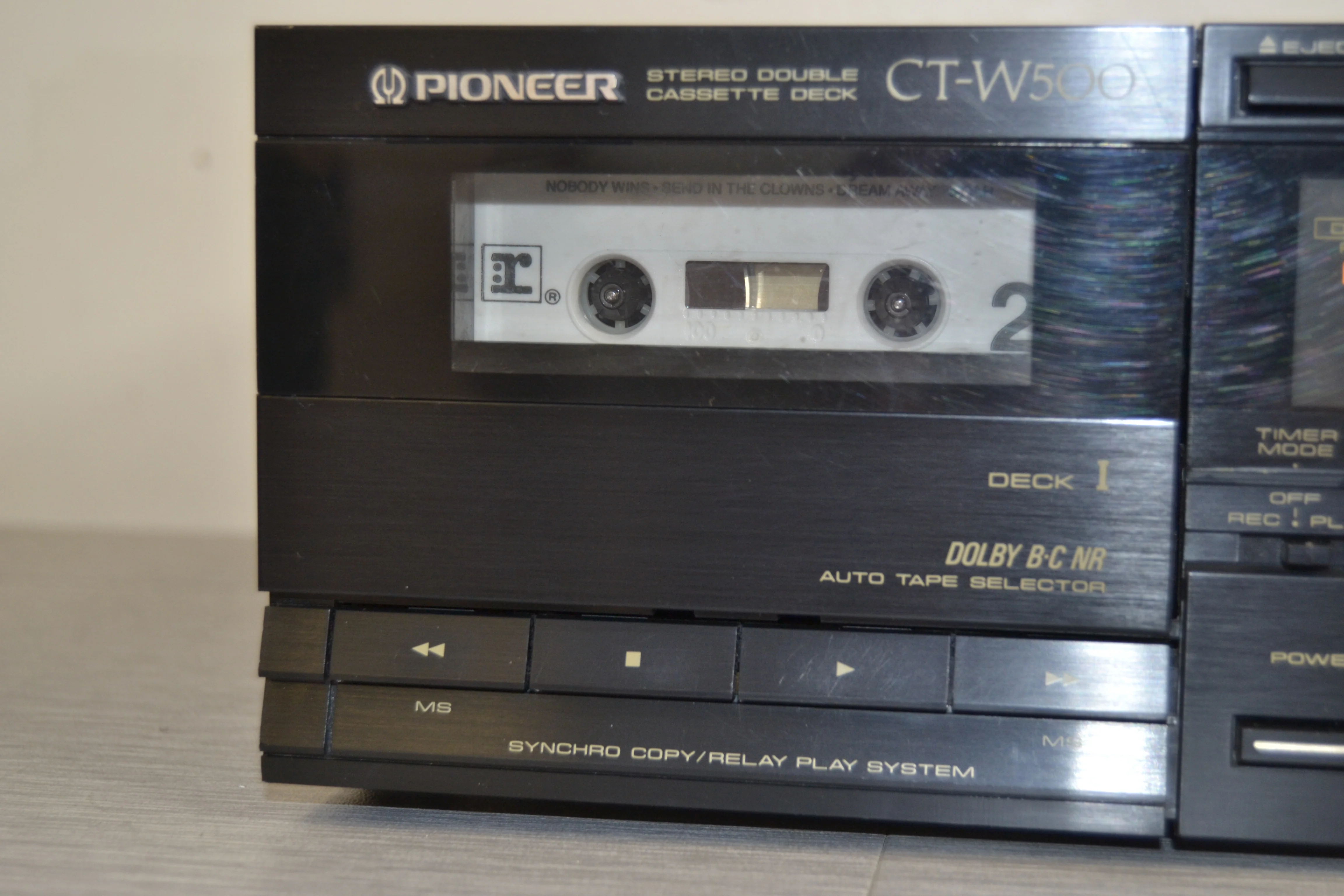 Pioneer CT-W500 Double Cassette Deck - Image 2