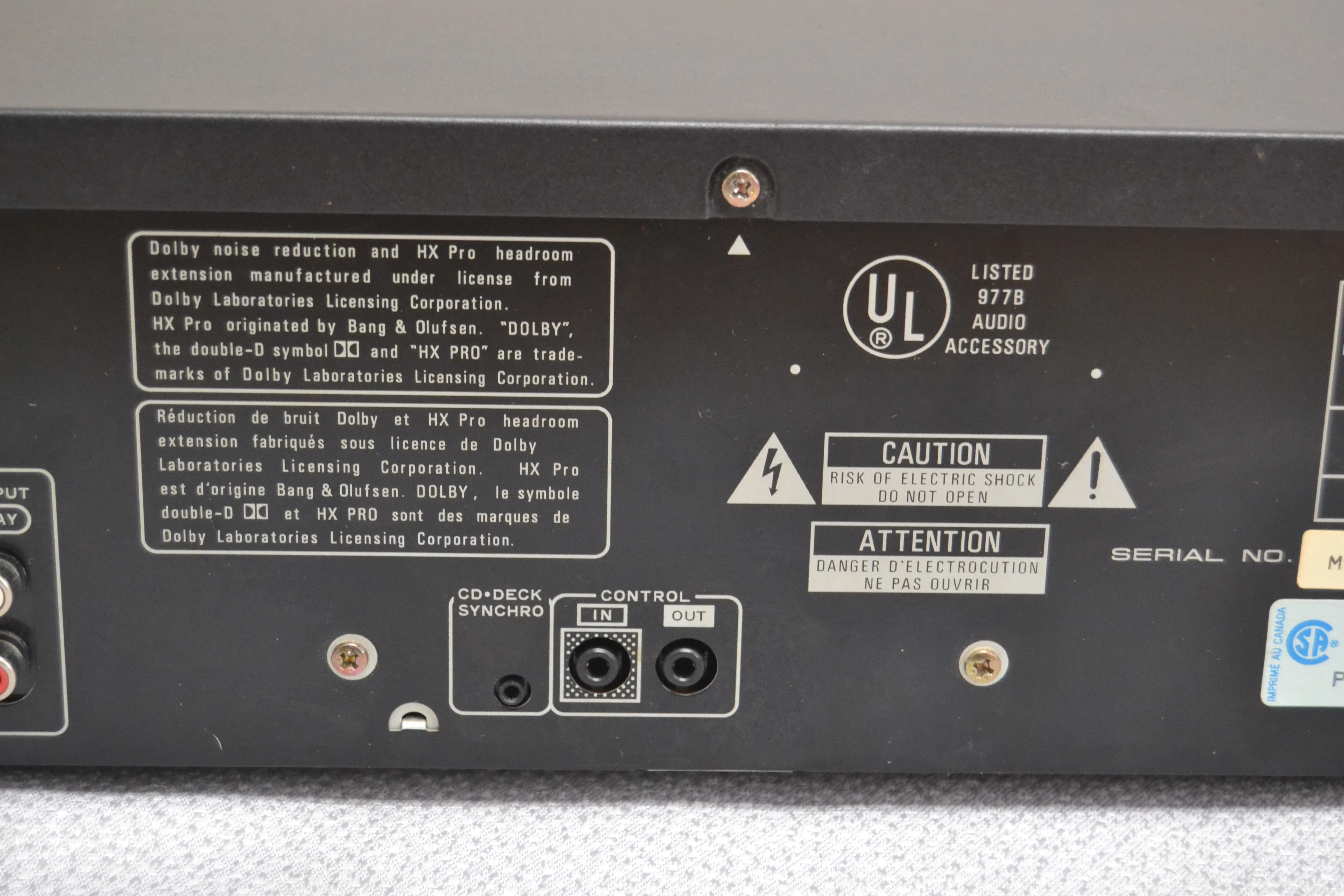 Pioneer CT-W501R Double Cassette Deck * 1992 * Fully Serviced * New Belts - Image 10