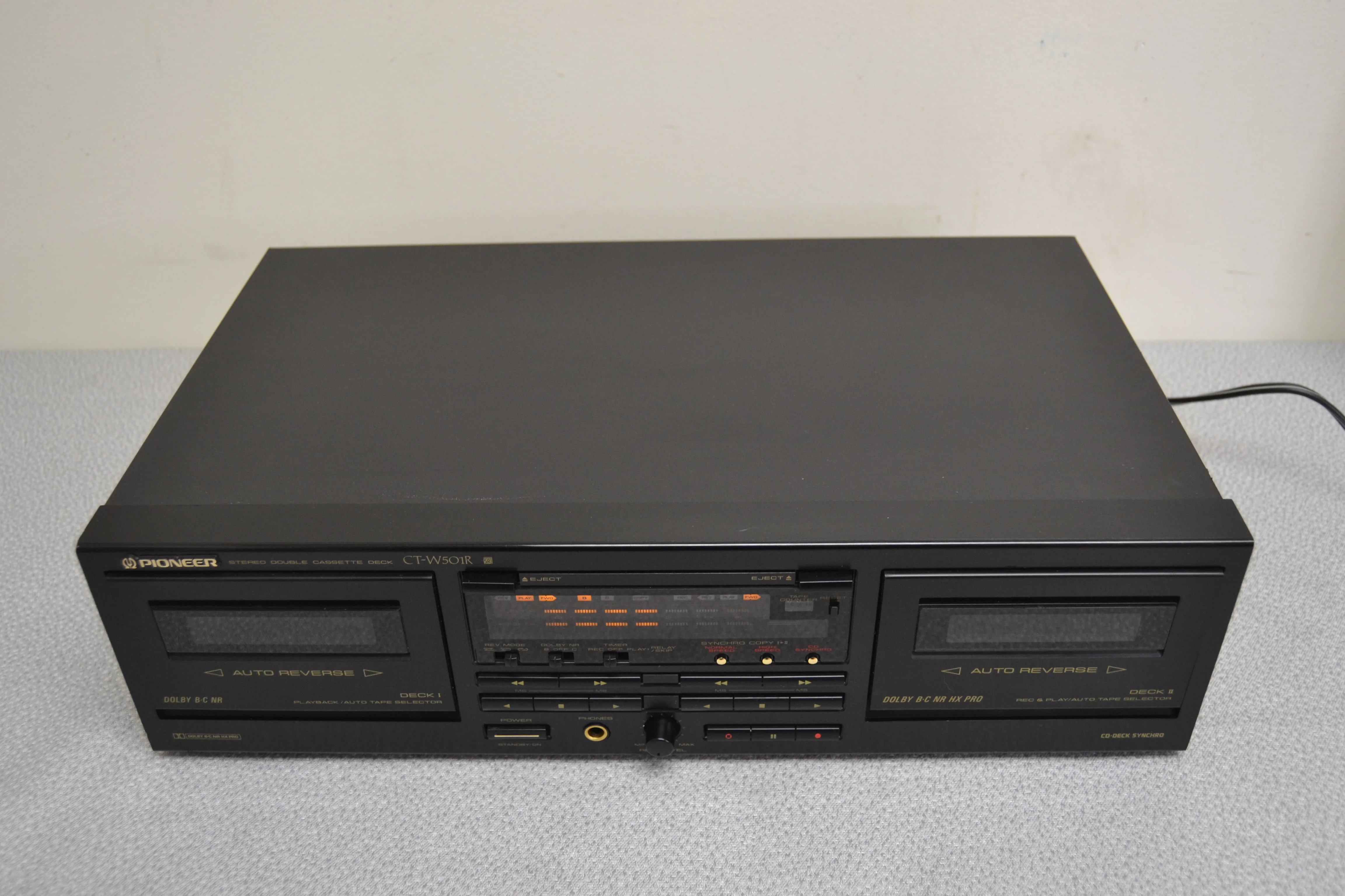 Pioneer CT-W501R Double Cassette Deck * 1992 * Fully Serviced * New Belts - Image 5