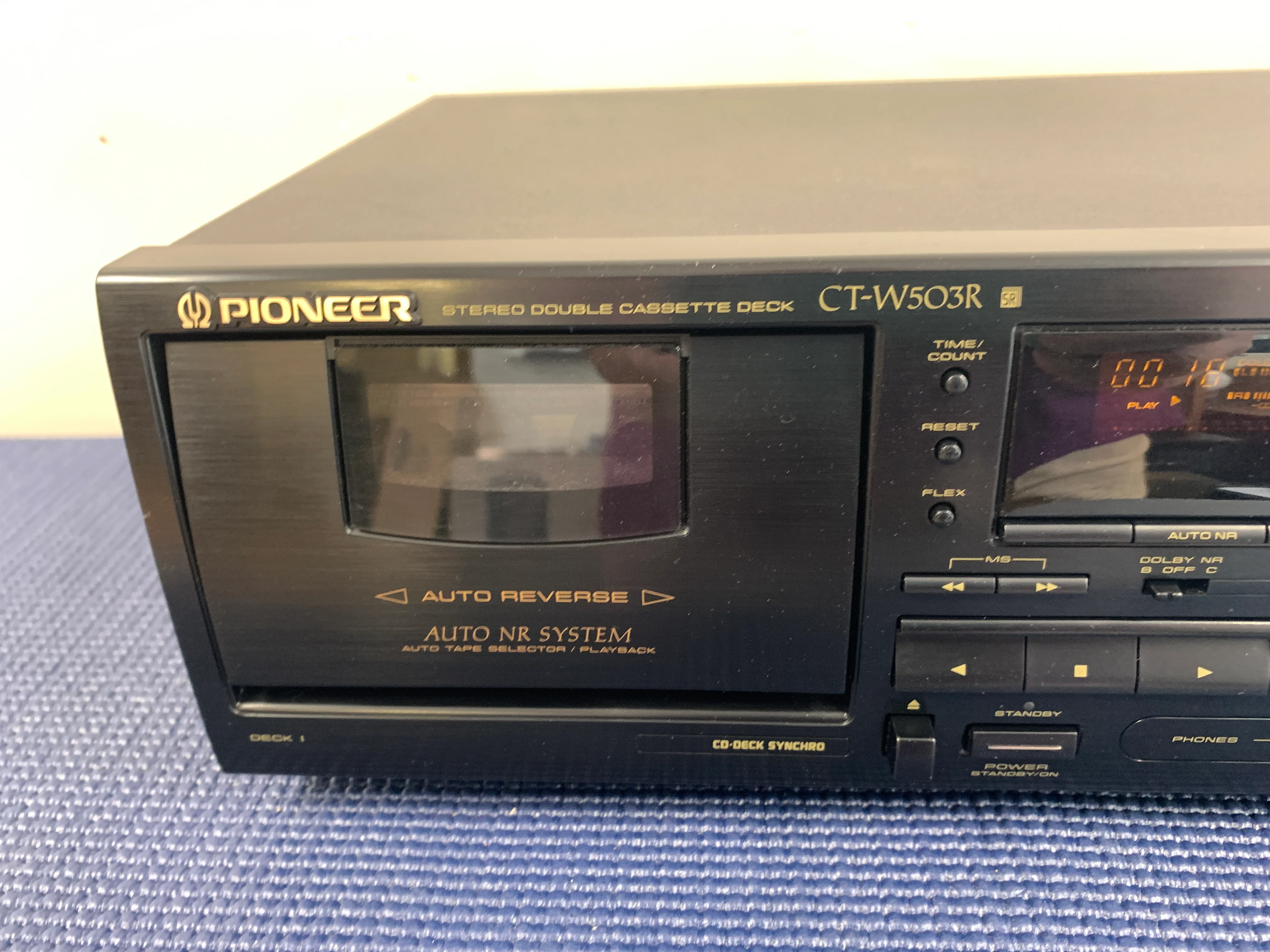 Pioneer CT-W503R Double Cassette Deck - Image 2