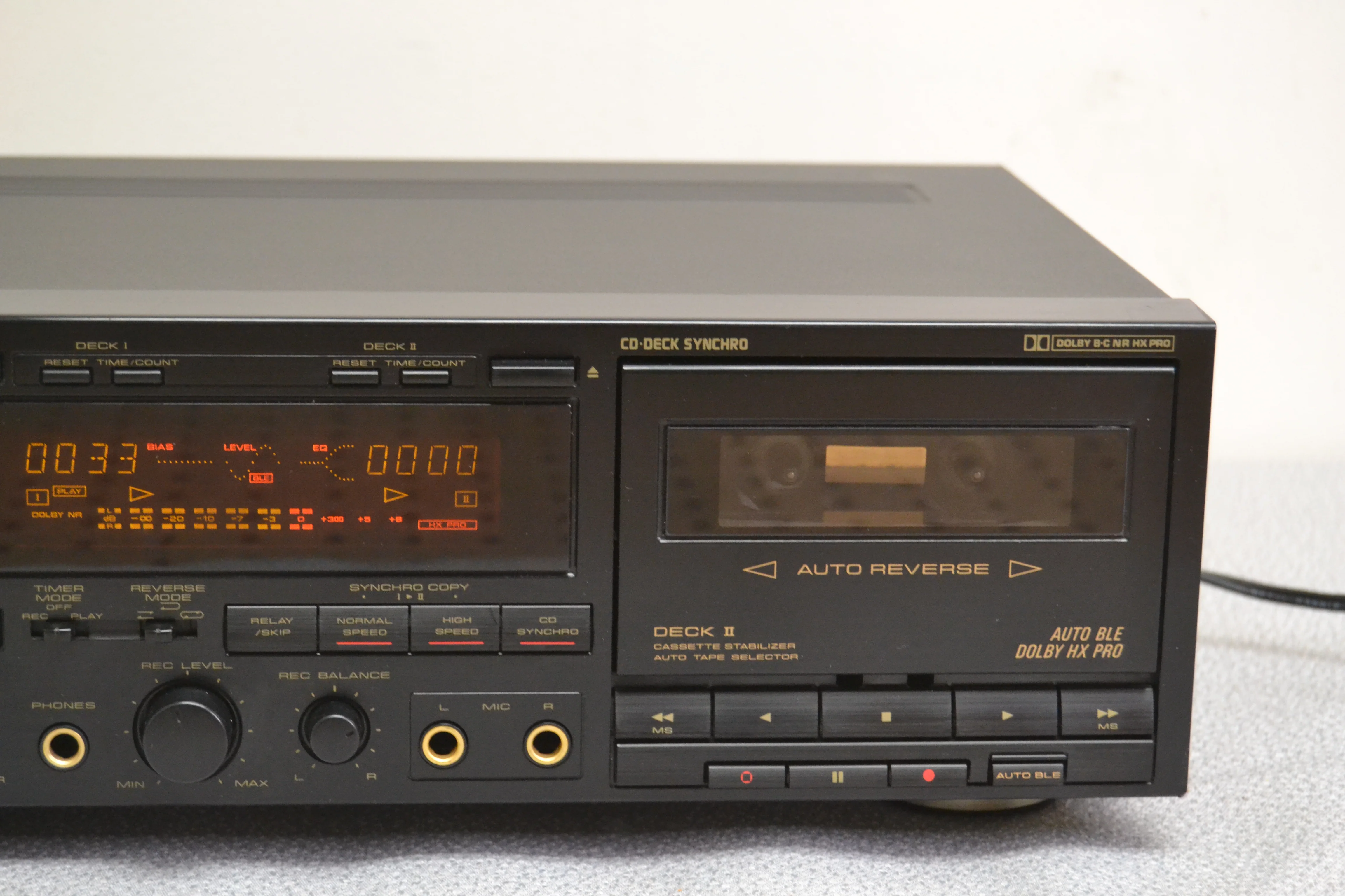 Pioneer CT-W650R Double Cassette Deck (1990-91) * Fully Serviced * New Belts - Image 4