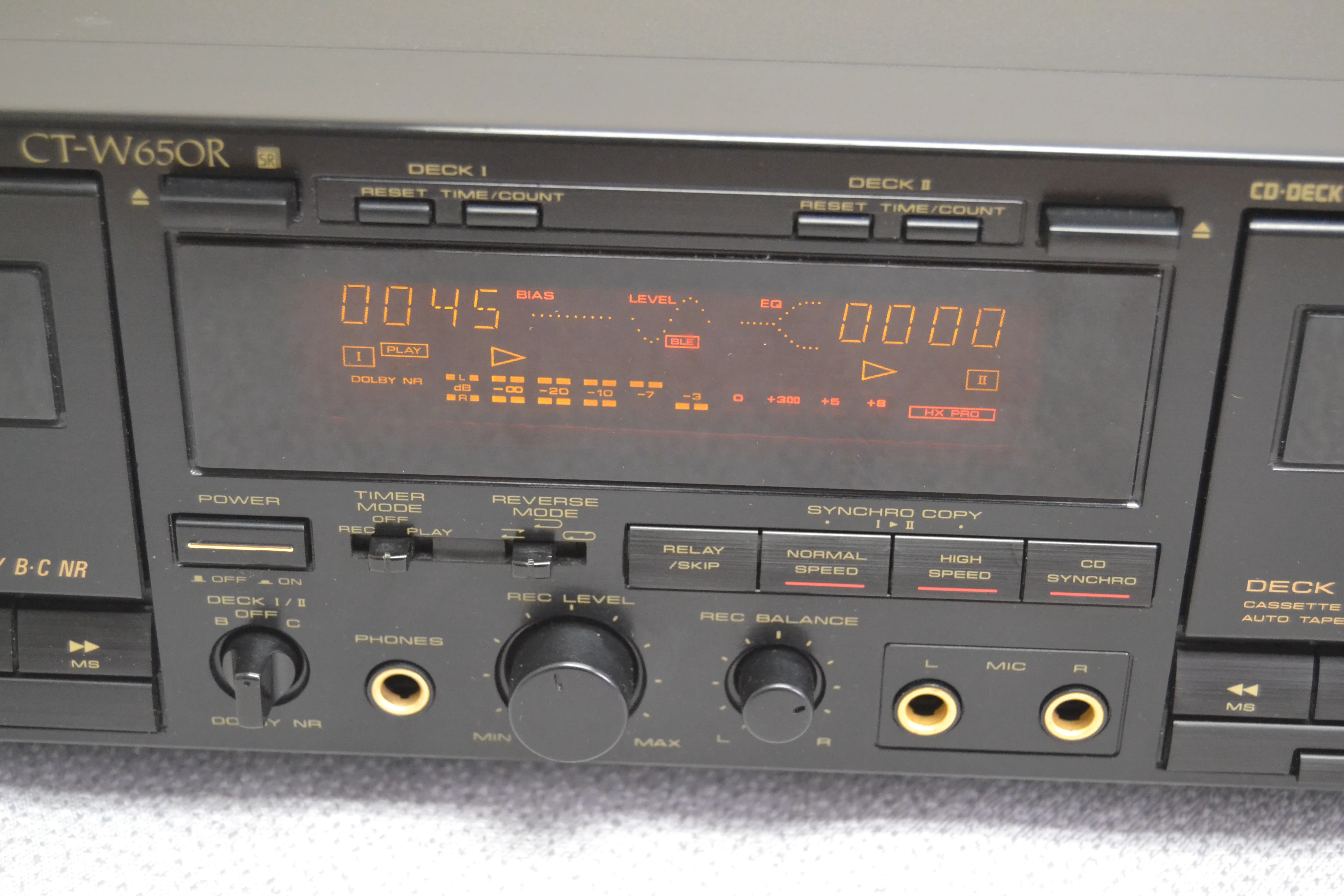 Pioneer CT-W650R Double Cassette Deck (1990-91) * Fully Serviced * New Belts - Image 5