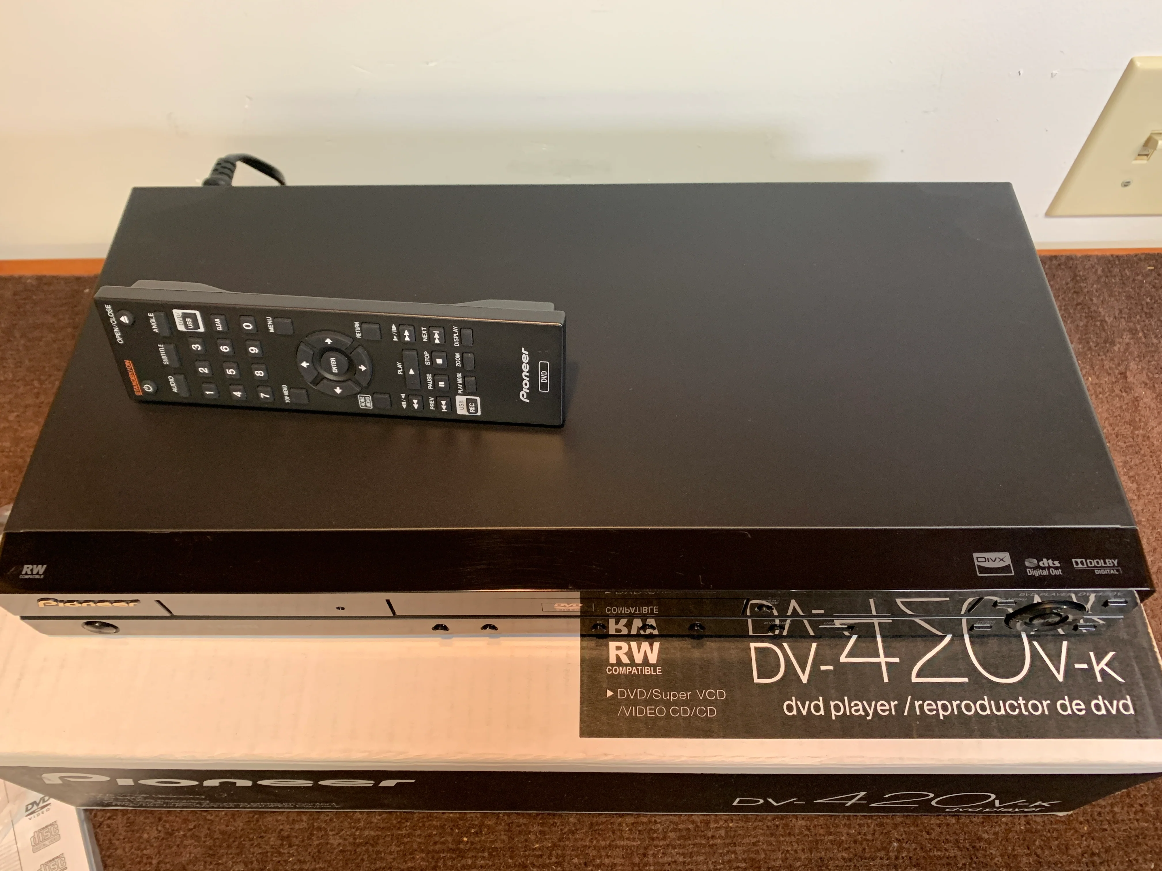 Pioneer DV-420V-K Multi-Format 1080p Upscaling DVD Player * New Open Box - Image 6