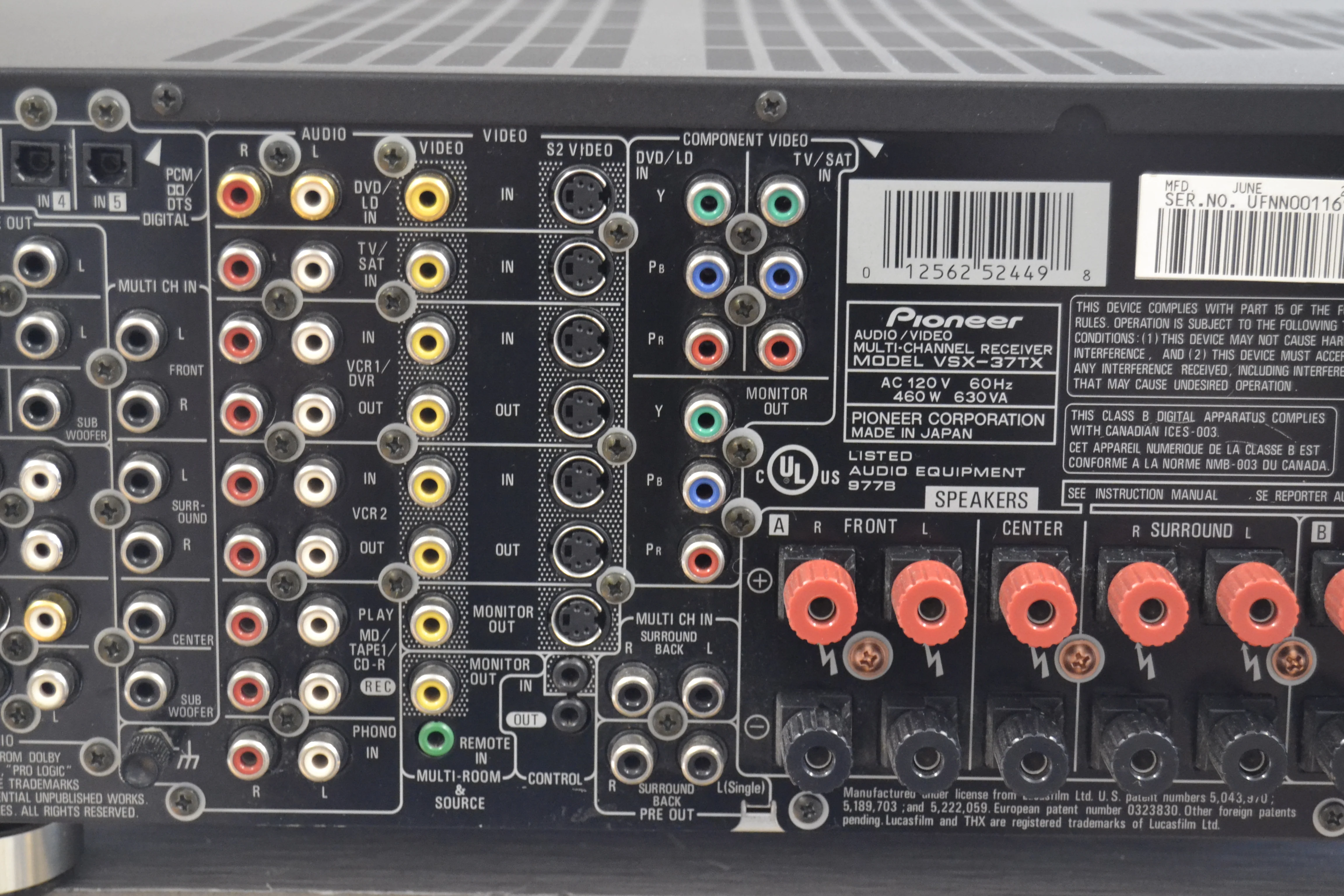 Pioneer ELITE VSX-37TX Stereo Receiver * 120W * 2000 - Image 10