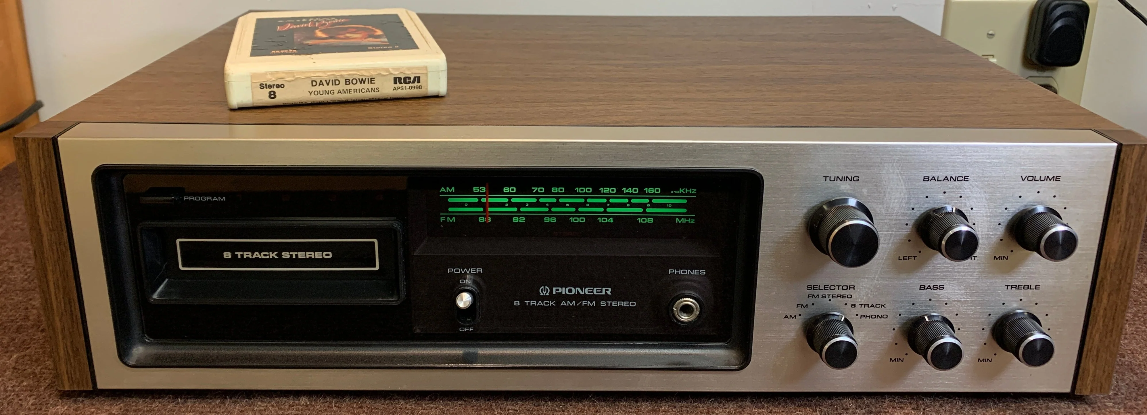 Pioneer H-2000 Stereo Receiver with 8 Track Player