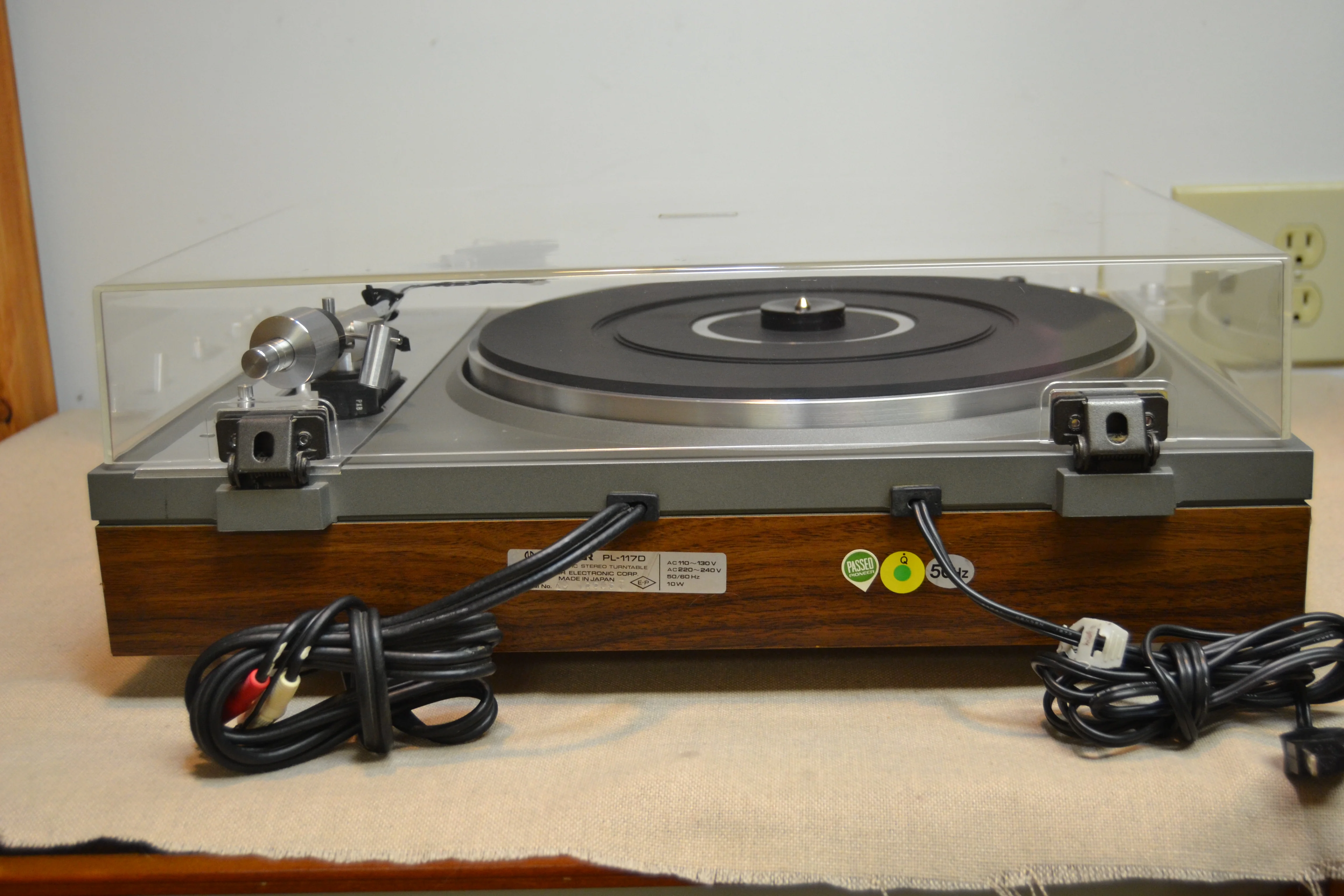 Pioneer PL-117D Belt Drive Turntable * 1976 * NEW Audio Technica AT3600 Cartridge - Image 12