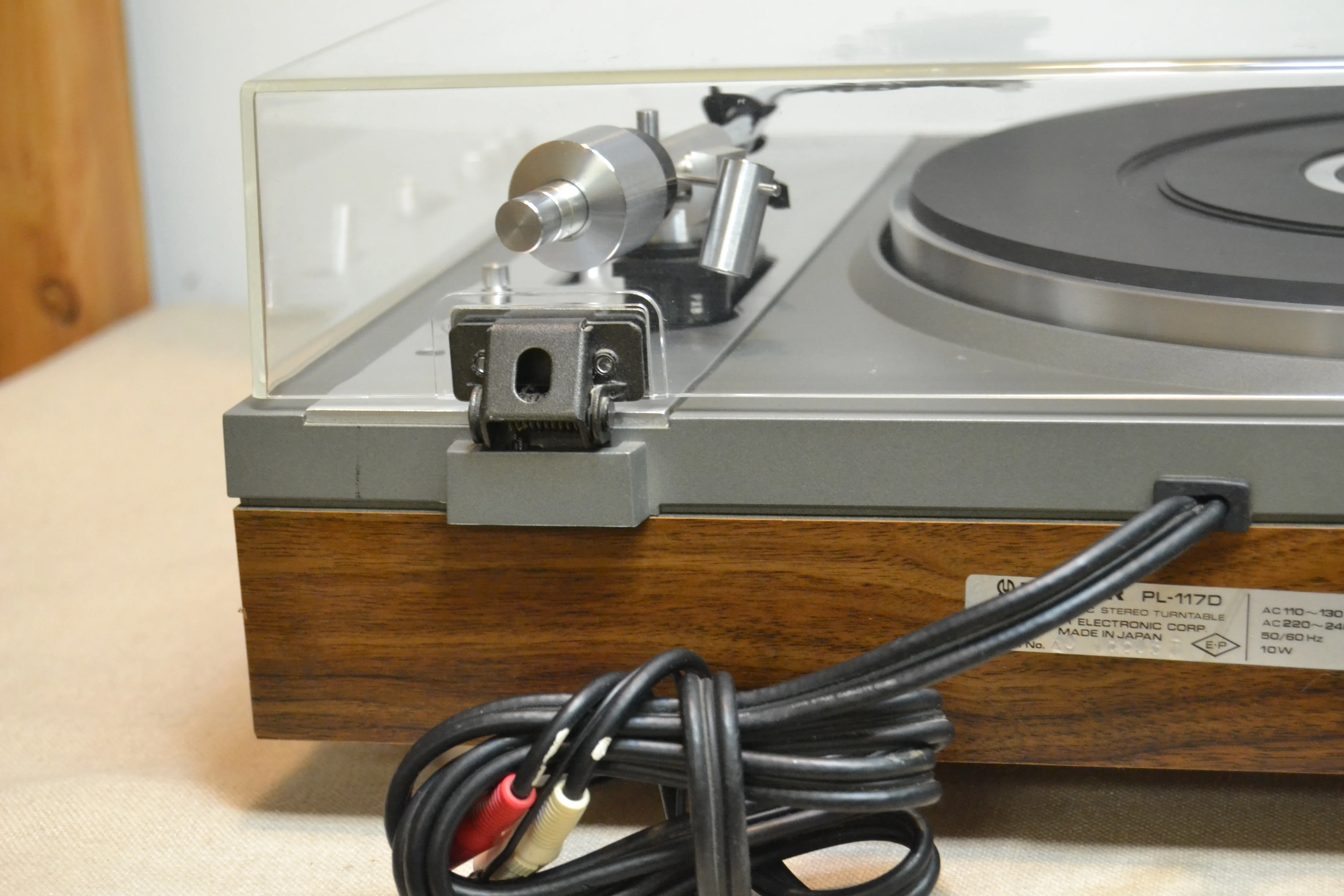 Pioneer PL-117D Belt Drive Turntable * 1976 * NEW Audio Technica AT3600 Cartridge - Image 13