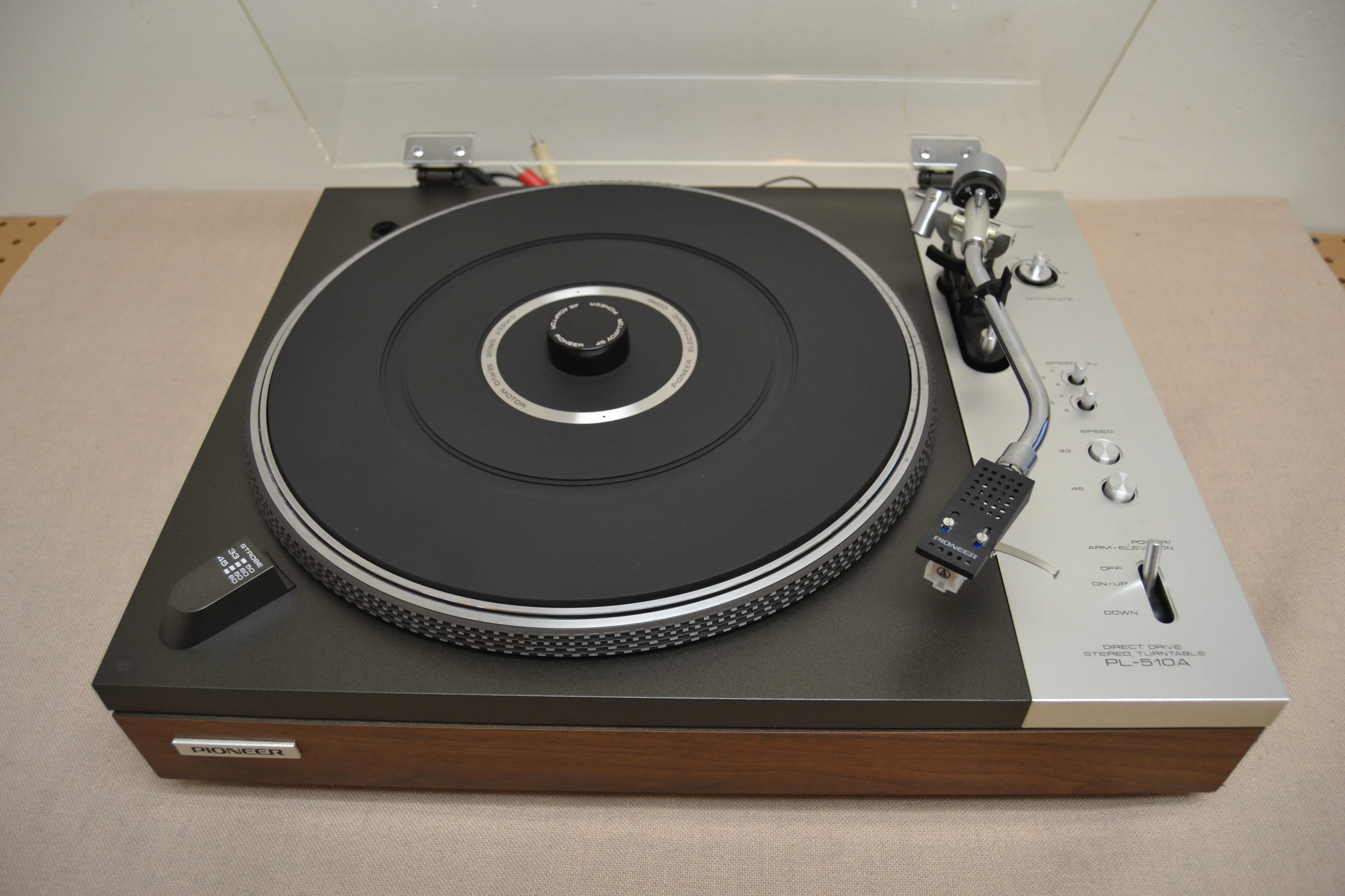 Pioneer PL-510A 2-Speed Direct-Drive Turntable (1976-1978) - NEW Audio Technica AT3600 Cartridge - Image 2