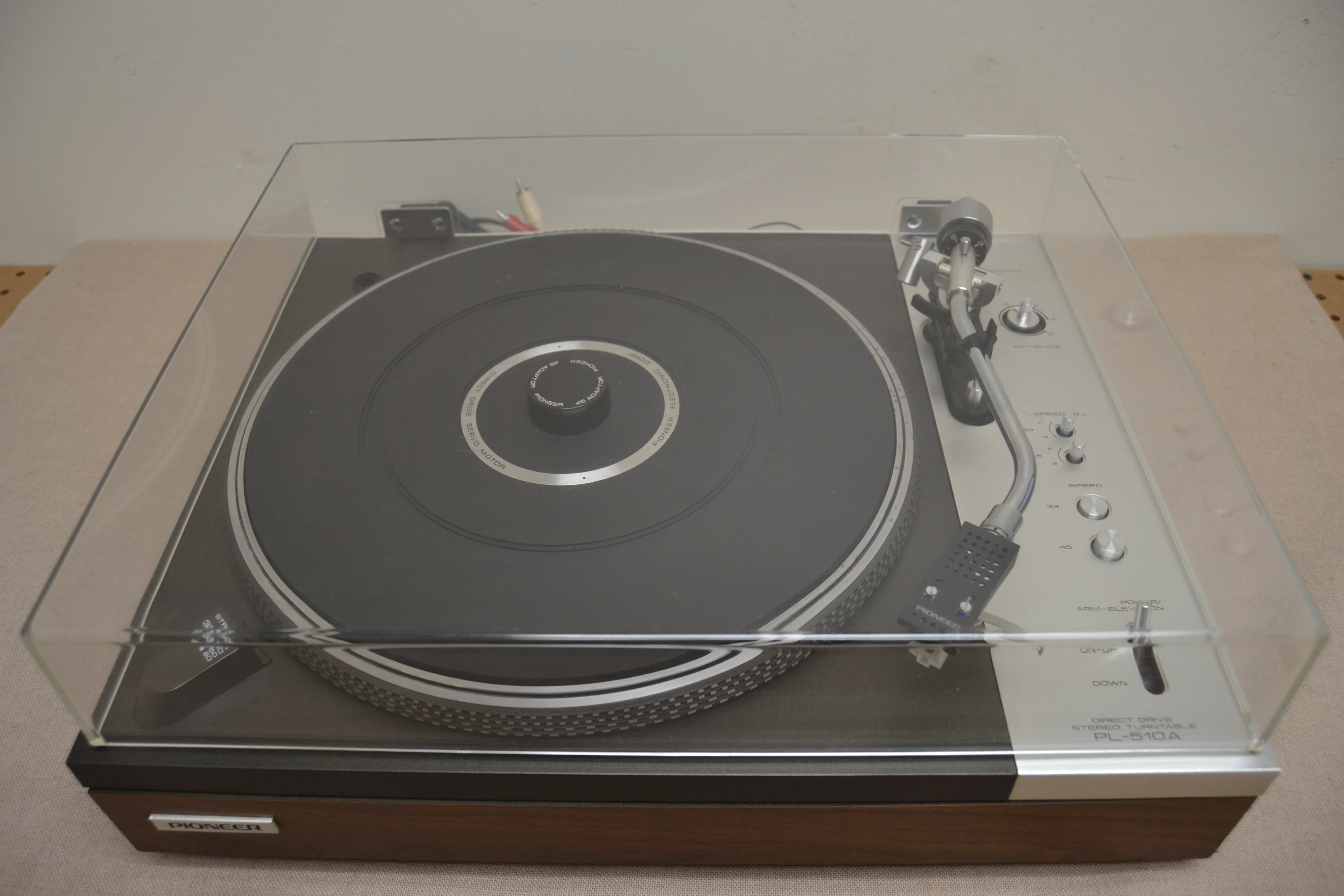 Pioneer PL-510A 2-Speed Direct-Drive Turntable (1976-1978) - NEW Audio Technica AT3600 Cartridge - Image 3