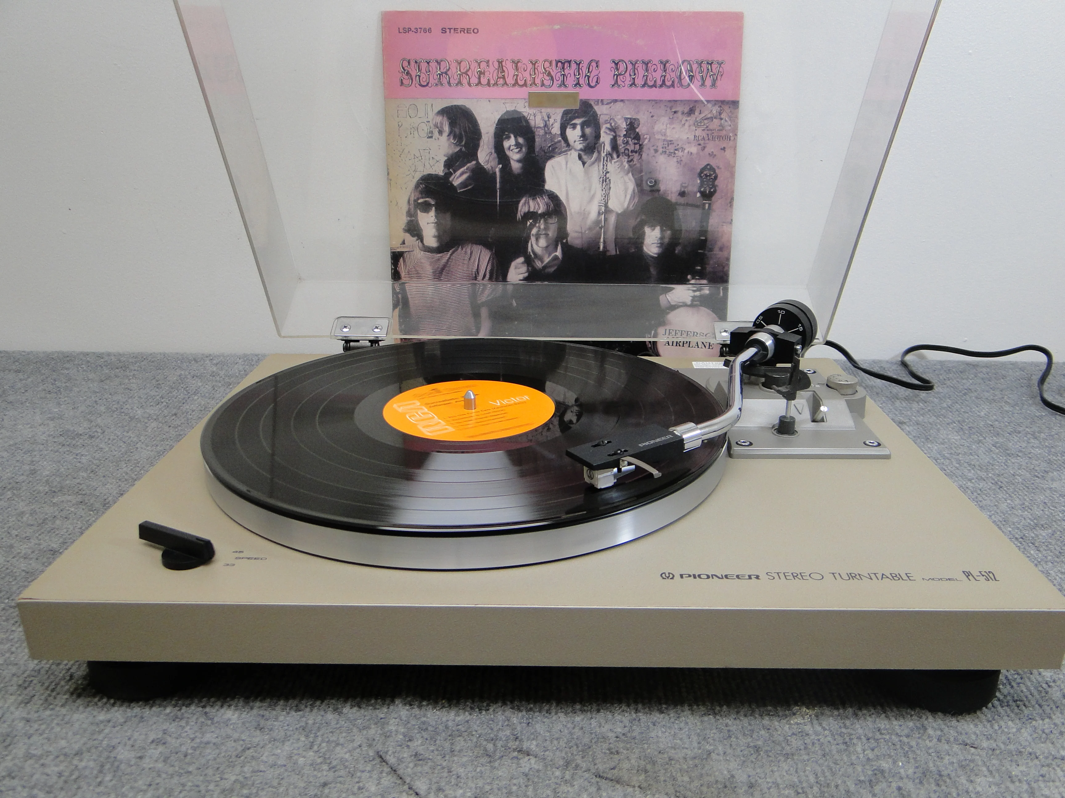 Pioneer PL-512 Belt Drive Turntable * NEW Audio Technics AT3600 Cartridge