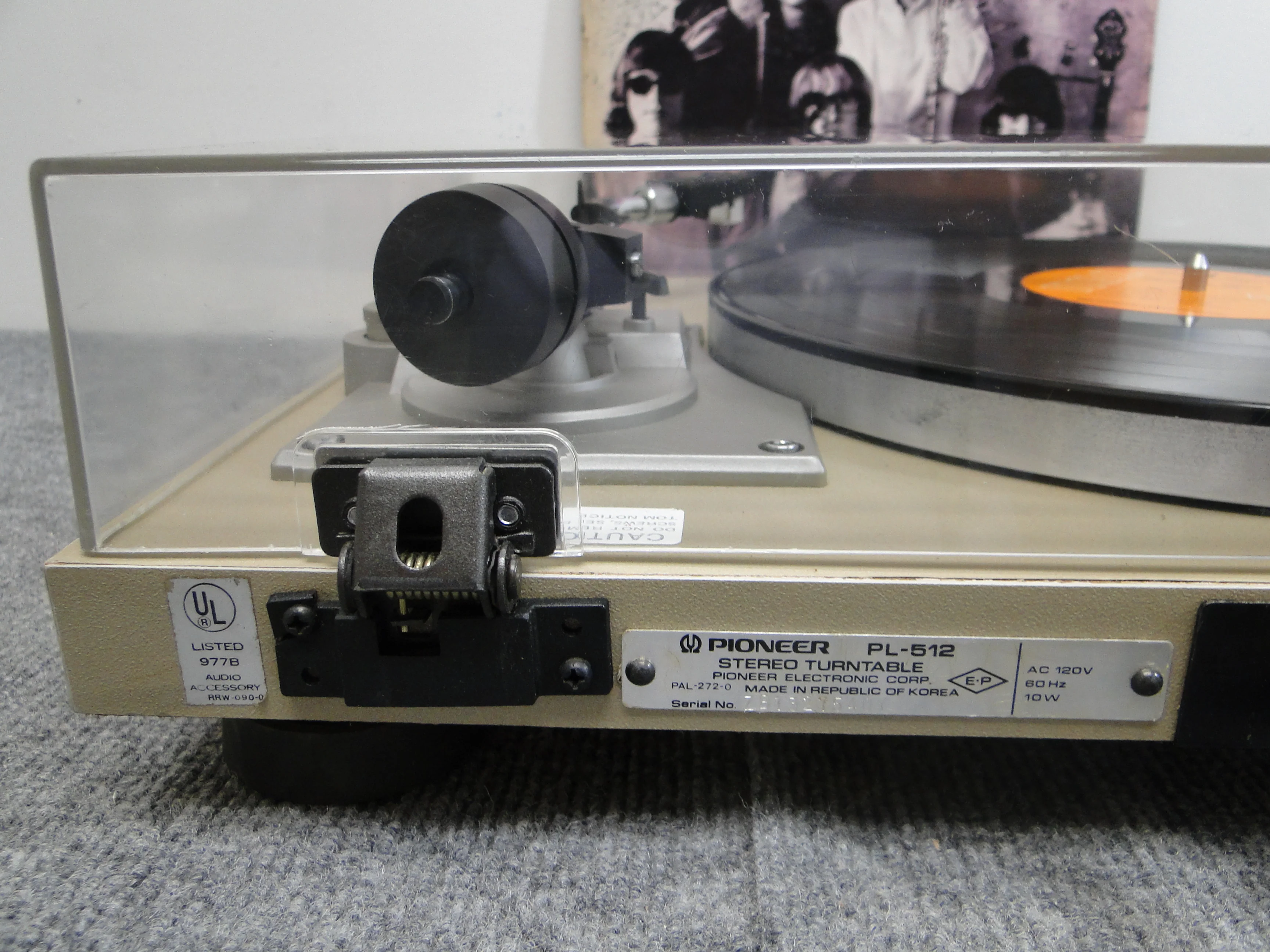 Pioneer PL-512 Belt Drive Turntable * NEW Audio Technics AT3600 Cartridge - Image 10