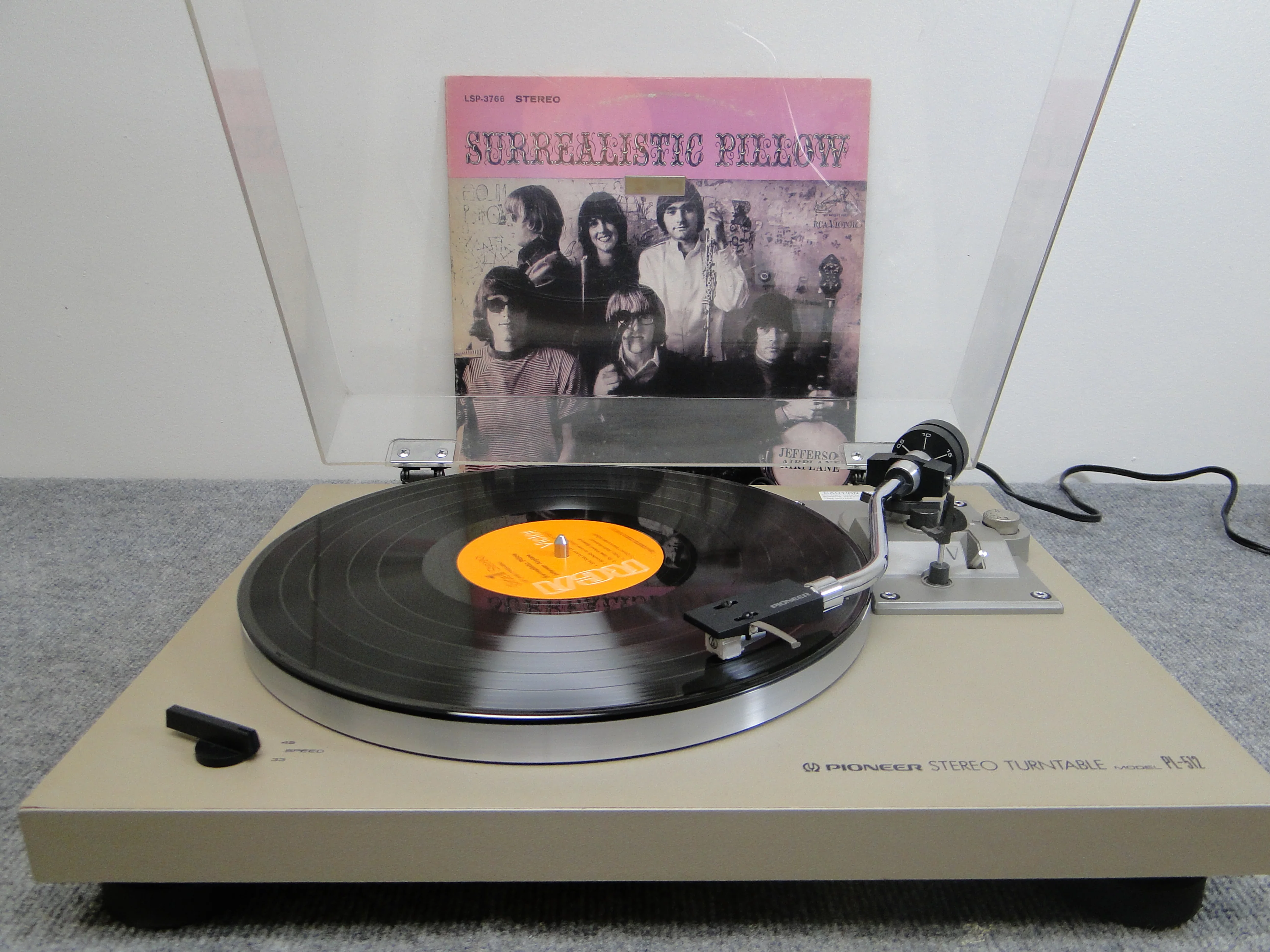 Pioneer PL-512 Belt Drive Turntable * NEW Audio Technics AT3600 Cartridge - Image 2