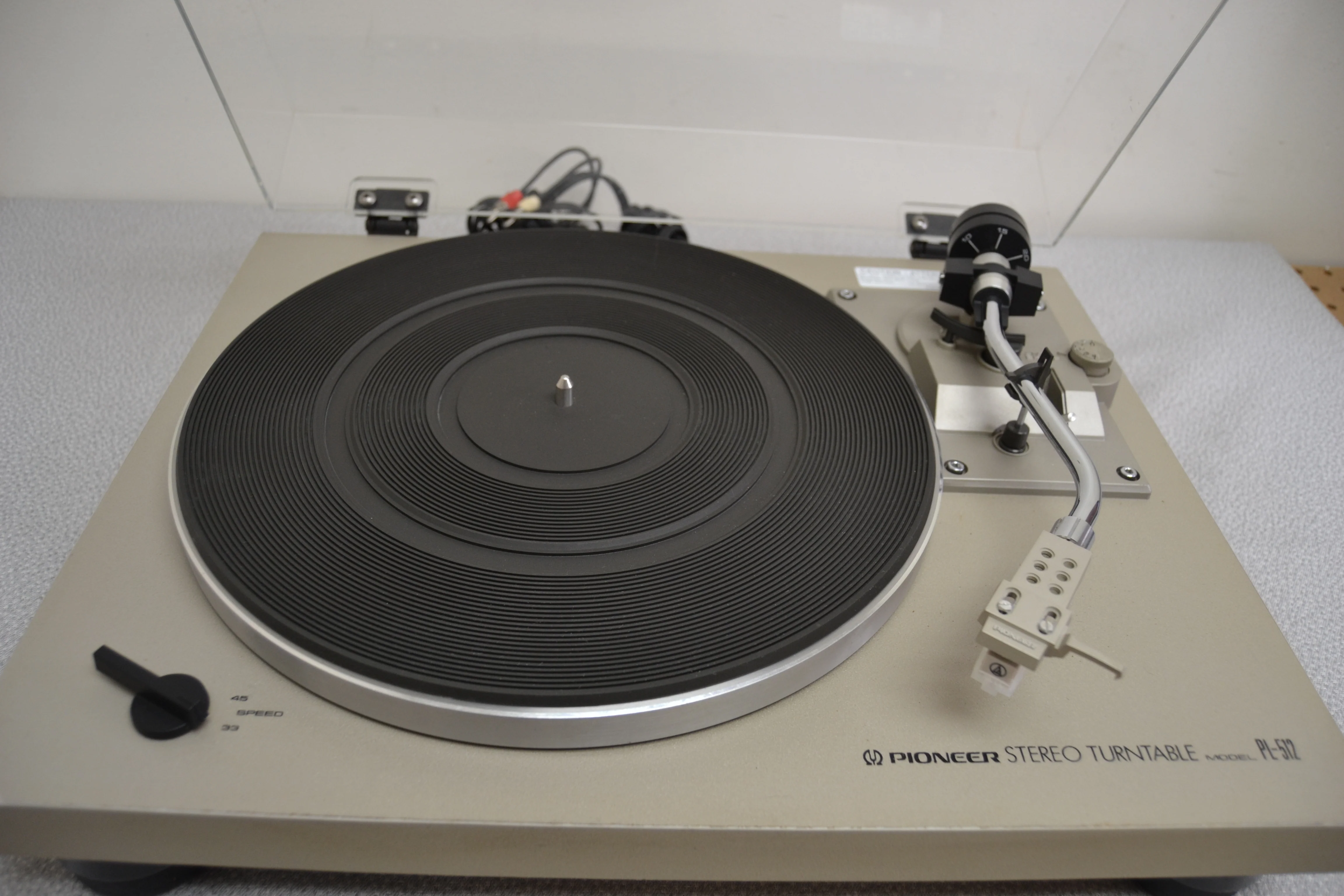 Pioneer PL-512 Direct Drive Turntable * NEW Audio Technica Cartridge - Image 2