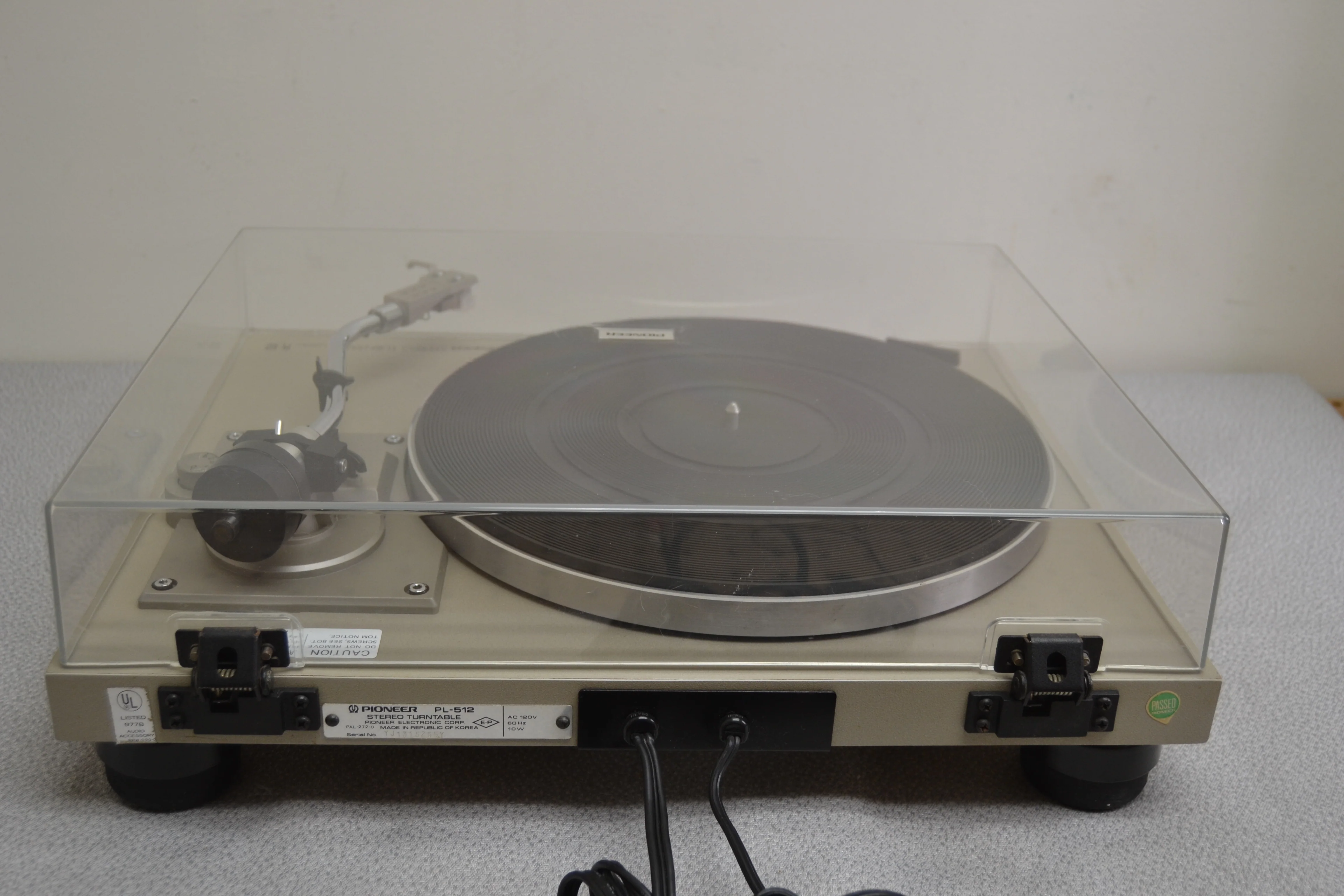Pioneer PL-512 Direct Drive Turntable * NEW Audio Technica Cartridge - Image 5