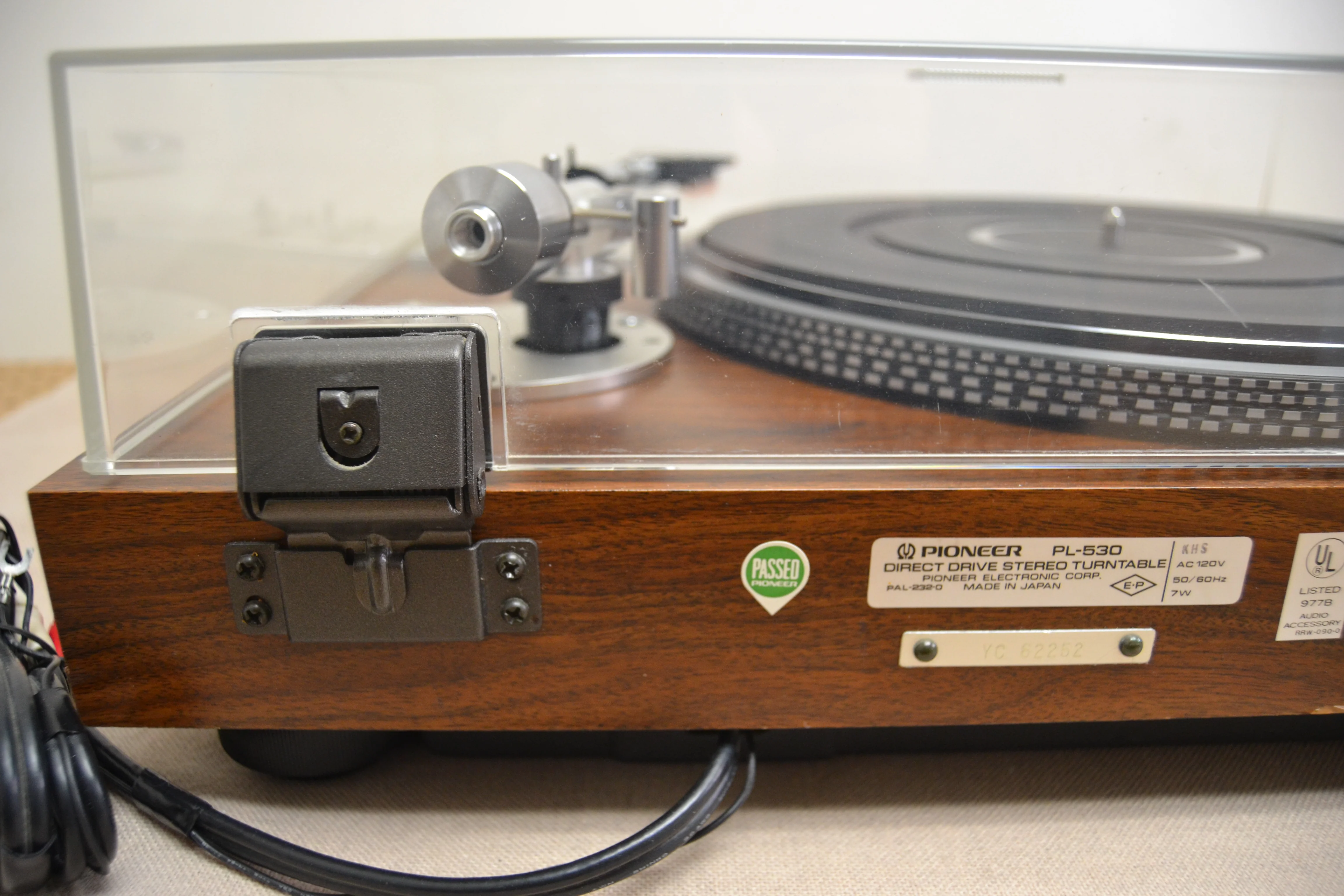 Pioneer PL-530 2-Speed Fully-Automatic Direct-Drive Turntable (1976-1978) - Image 12