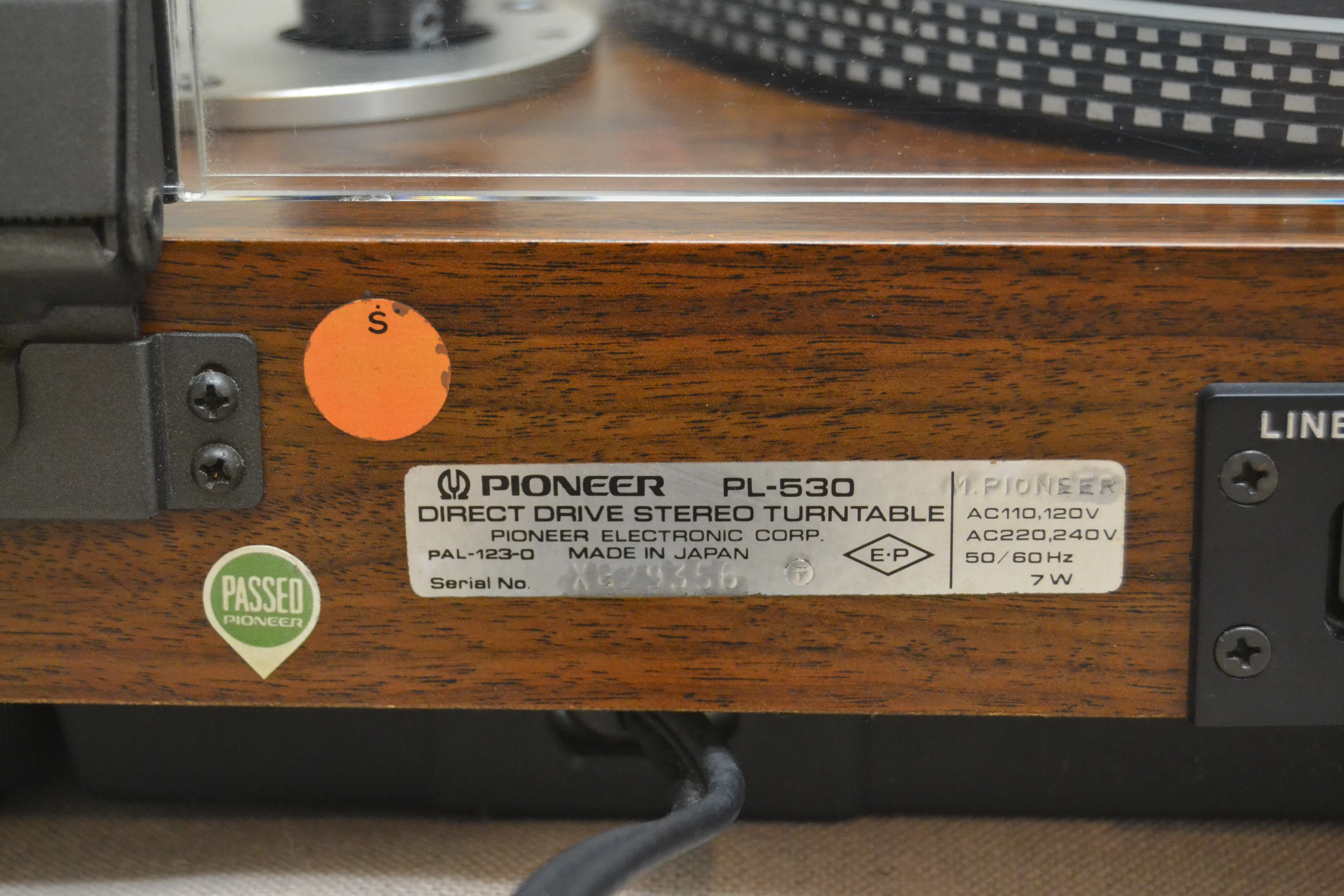 Pioneer PL-530 Direct Drive Turntable * 1976-1978 * Fully Automatic - Image 17