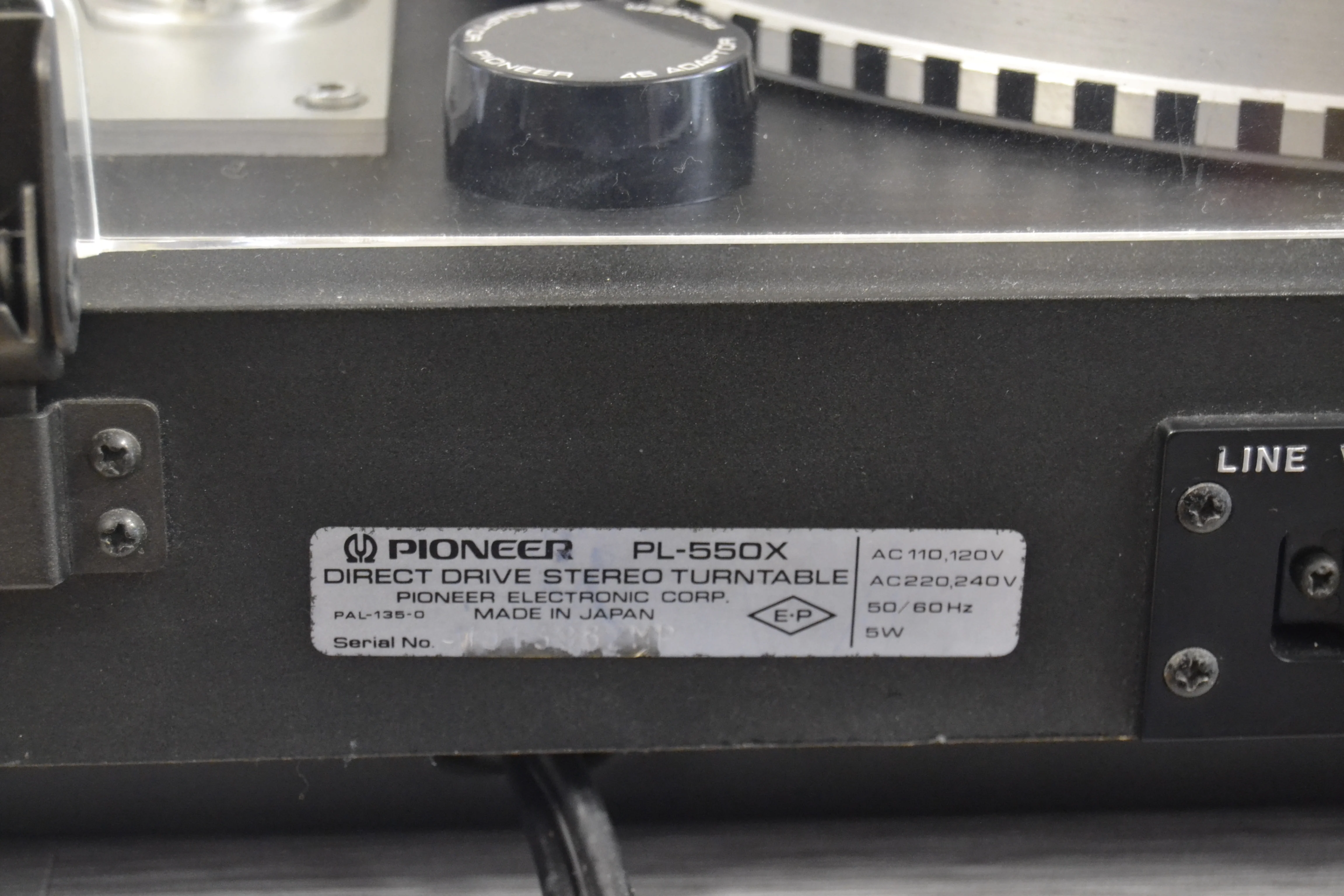 Pioneer PL-550 Direct Drive Turntable.* Strobe light is flickering * - Image 16