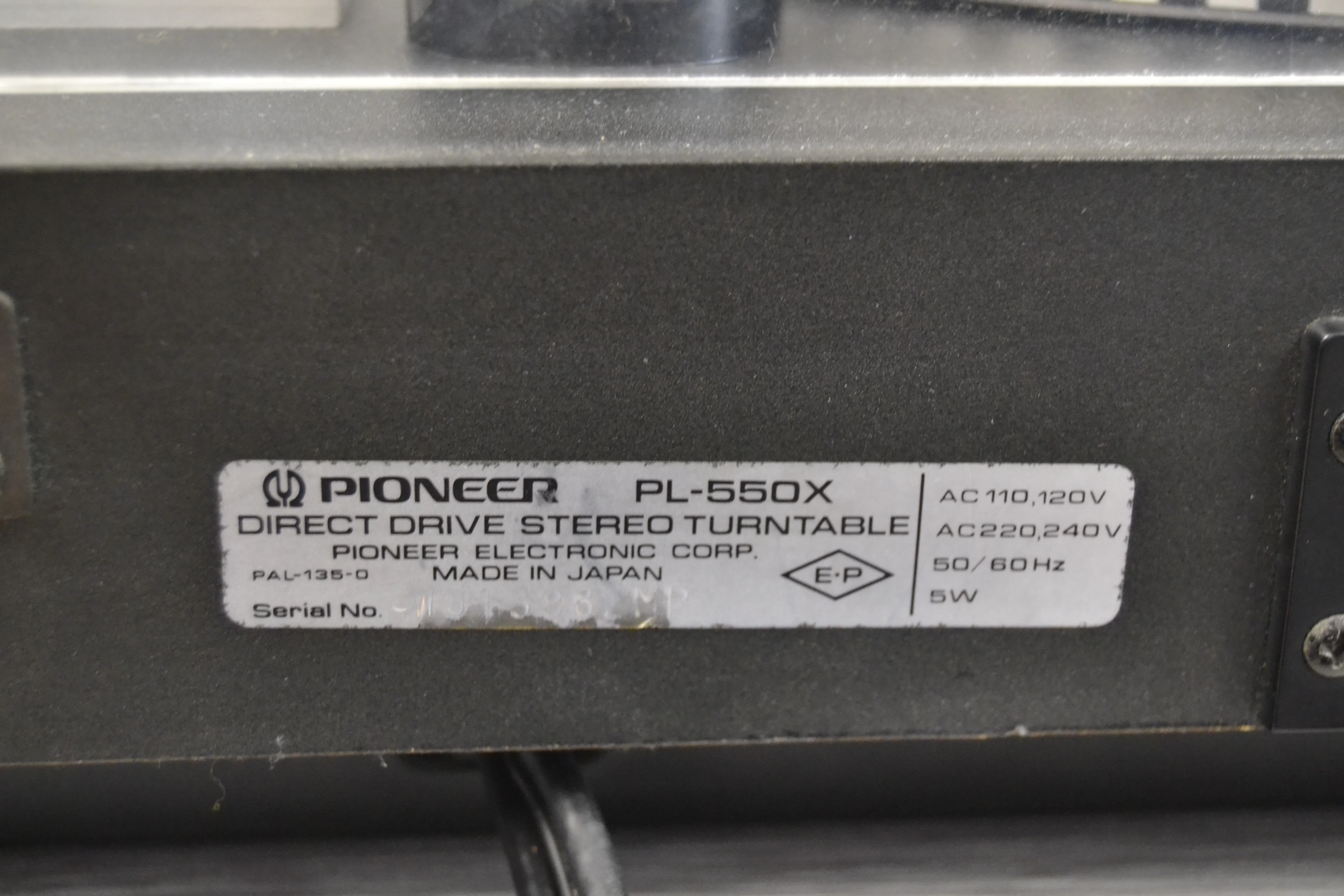 Pioneer PL-550 Direct Drive Turntable.* Strobe light is flickering * - Image 19