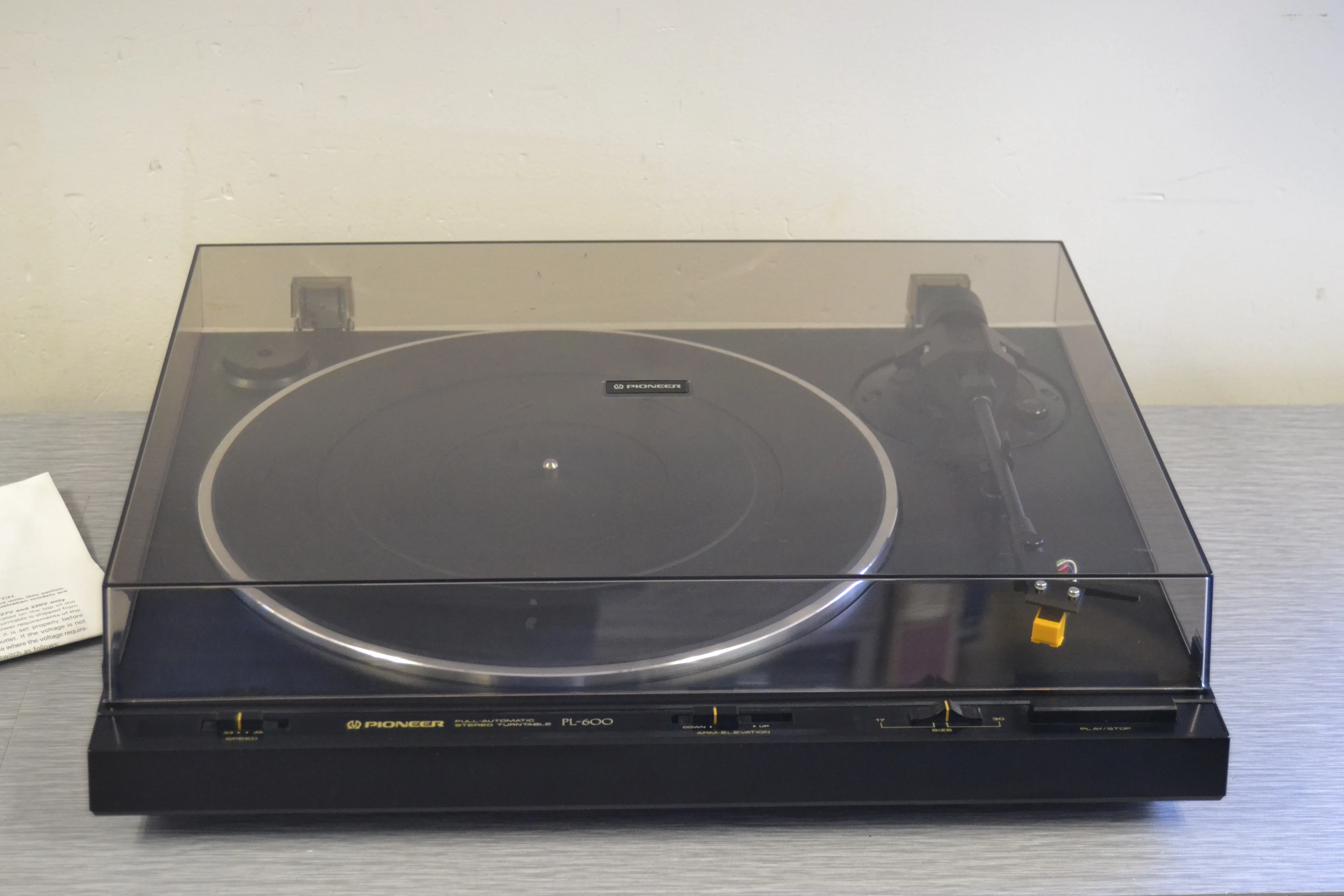 Pioneer PL-600 Fully Automatic Turntable * Belt Drive * Manual