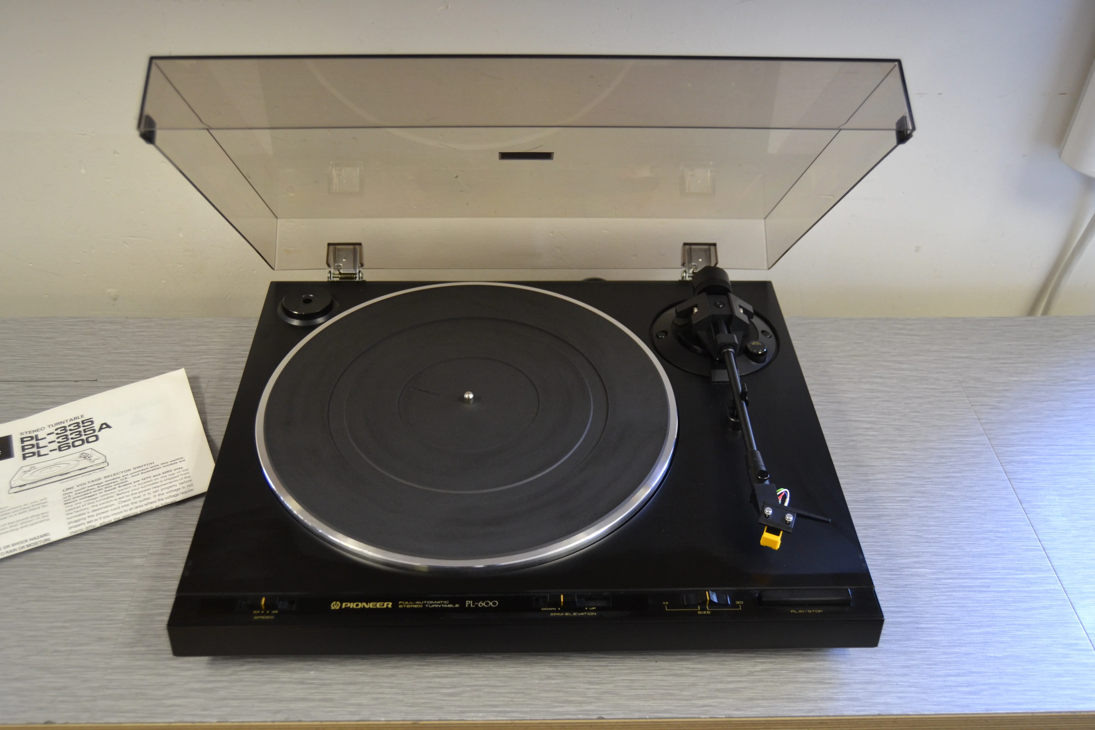 Pioneer PL-600 Fully Automatic Turntable * Belt Drive * Manual - Image 3