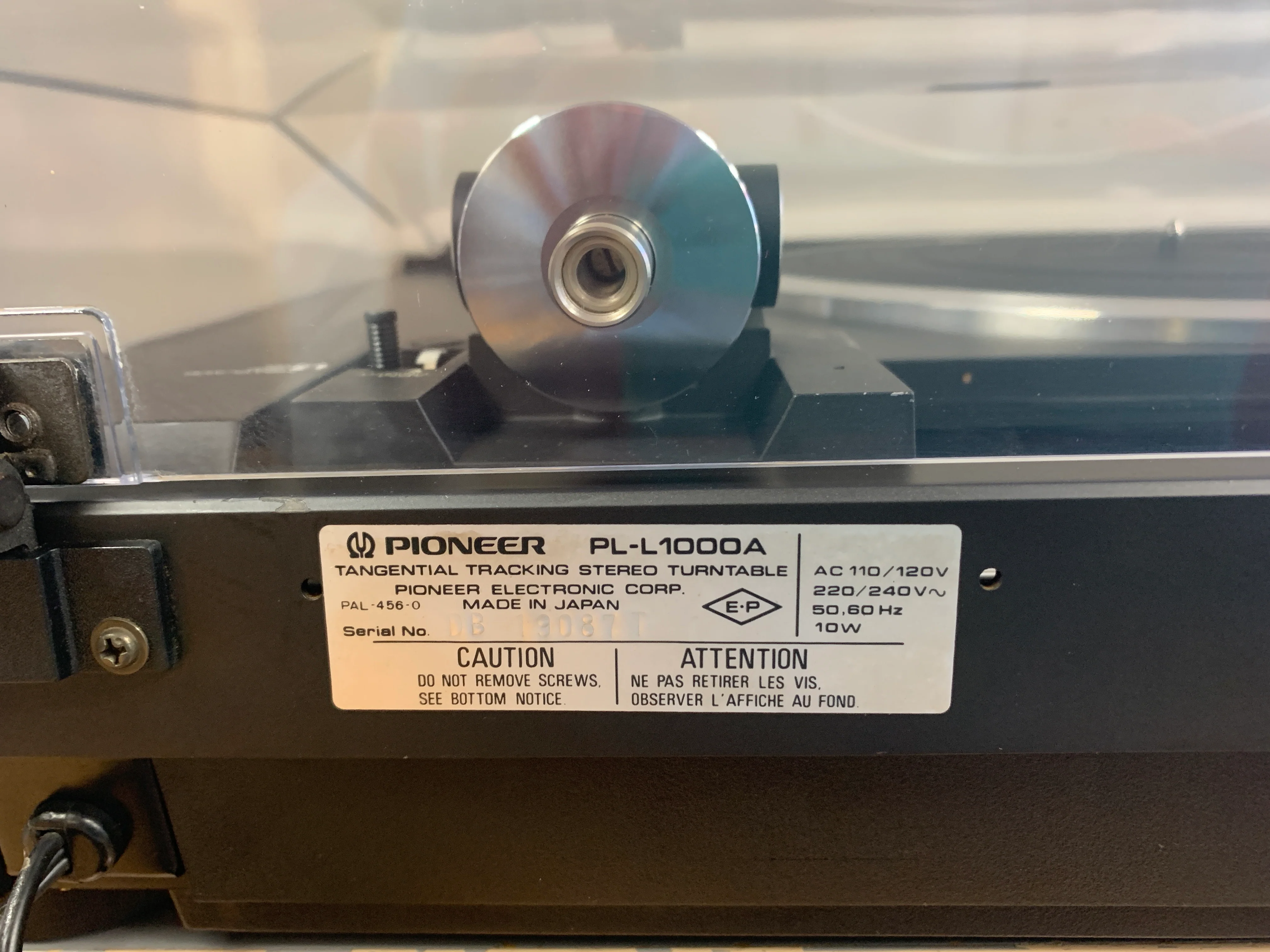 Pioneer PL-L1000A Turntable - Image 9