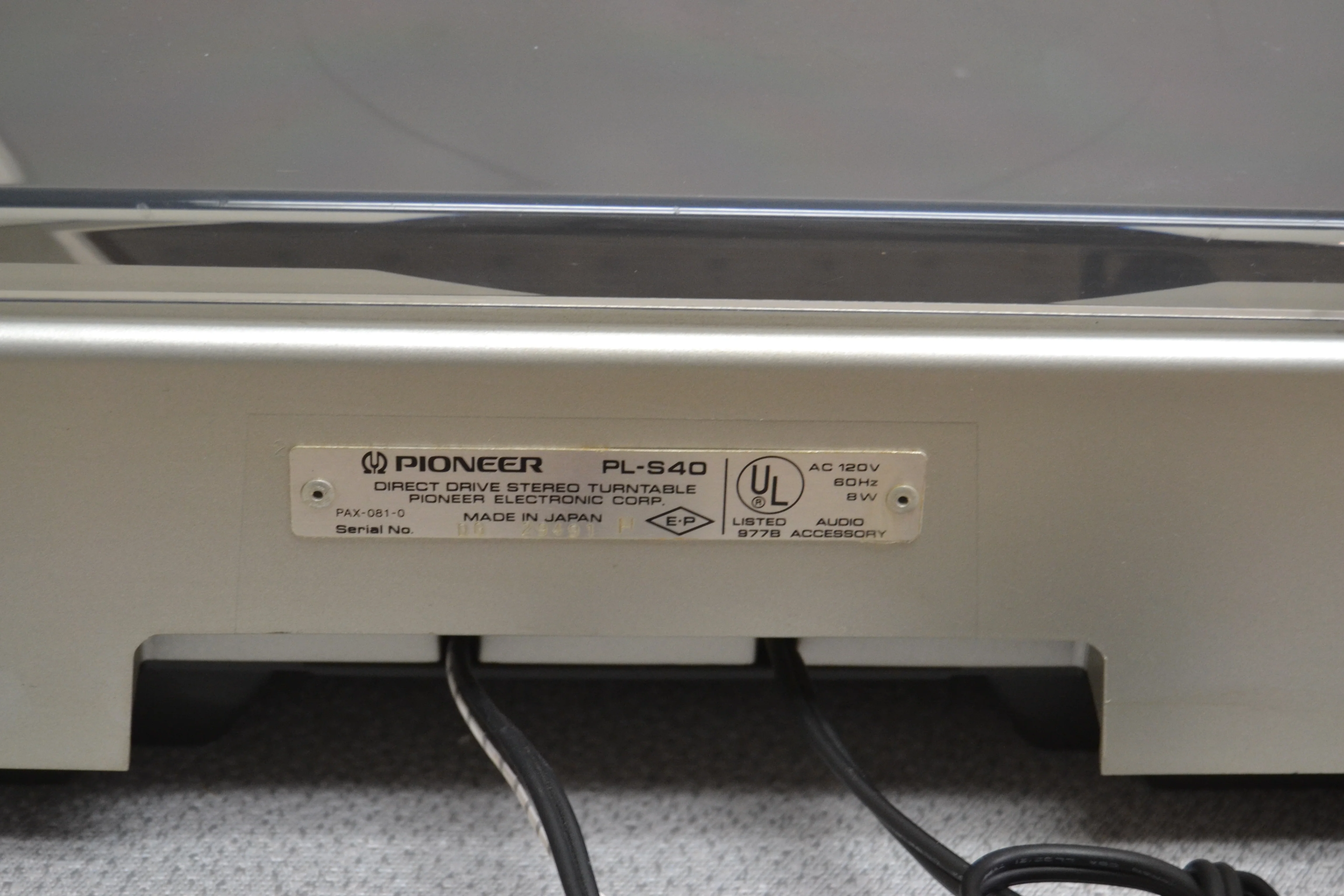 Pioneer PL-S40 Direct Drive Turntable - Image 8
