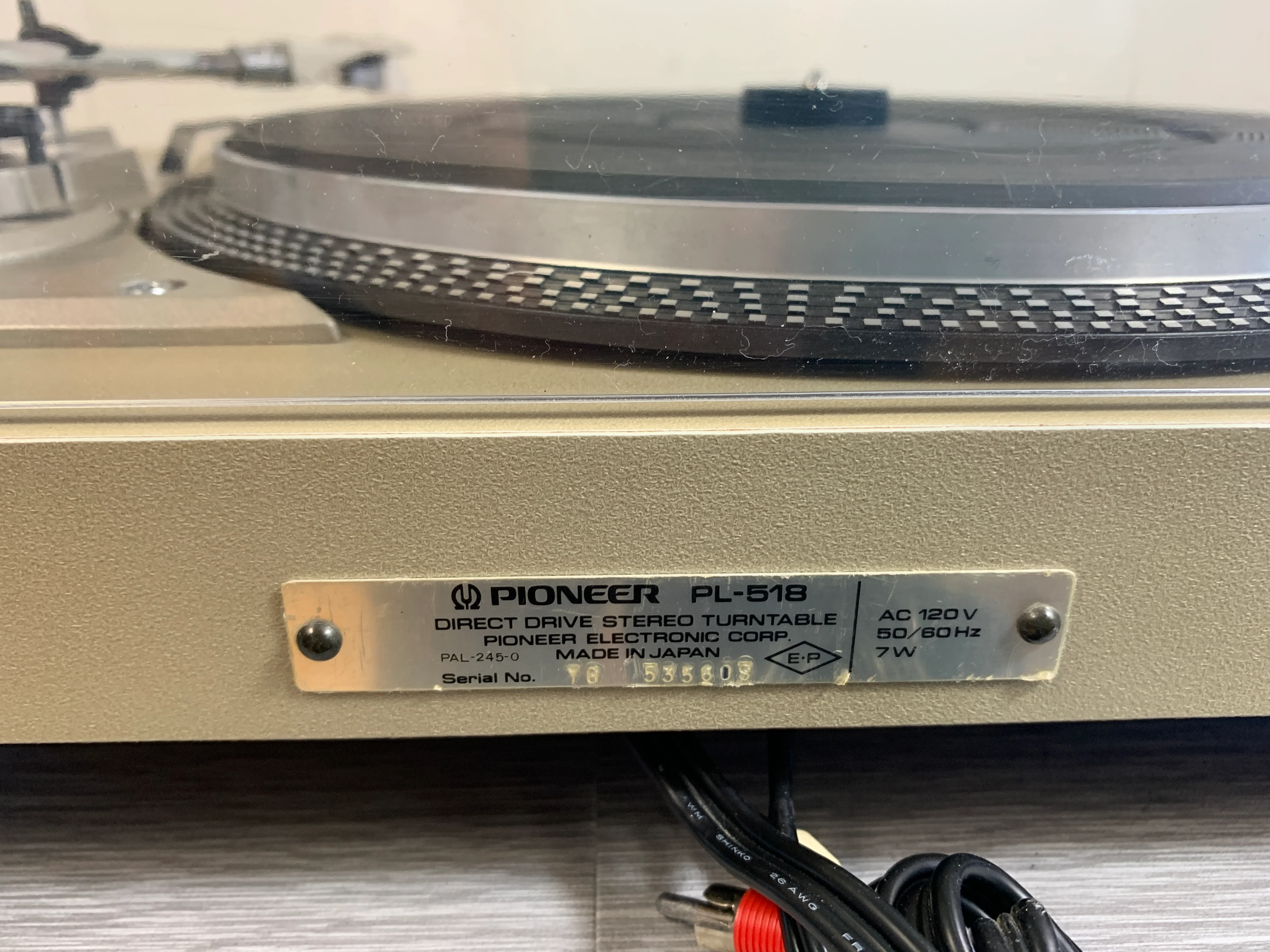 Pioneer PL518 Direct Drive Turntable Auto Return * New Audio Technica AT3600 Cartridge - Image 17