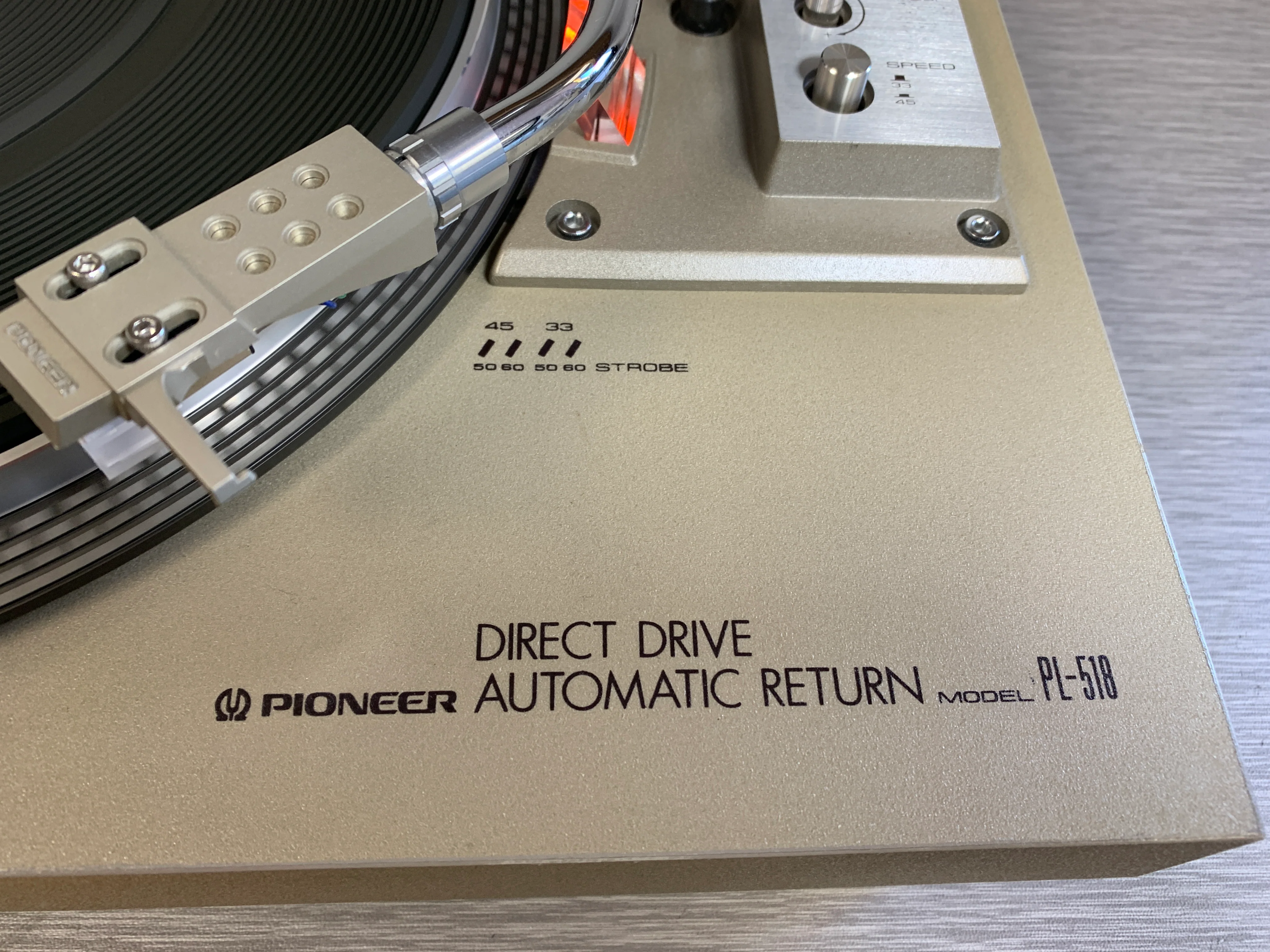 Pioneer PL518 Direct Drive Turntable Auto Return * New Audio Technica AT3600 Cartridge - Image 4