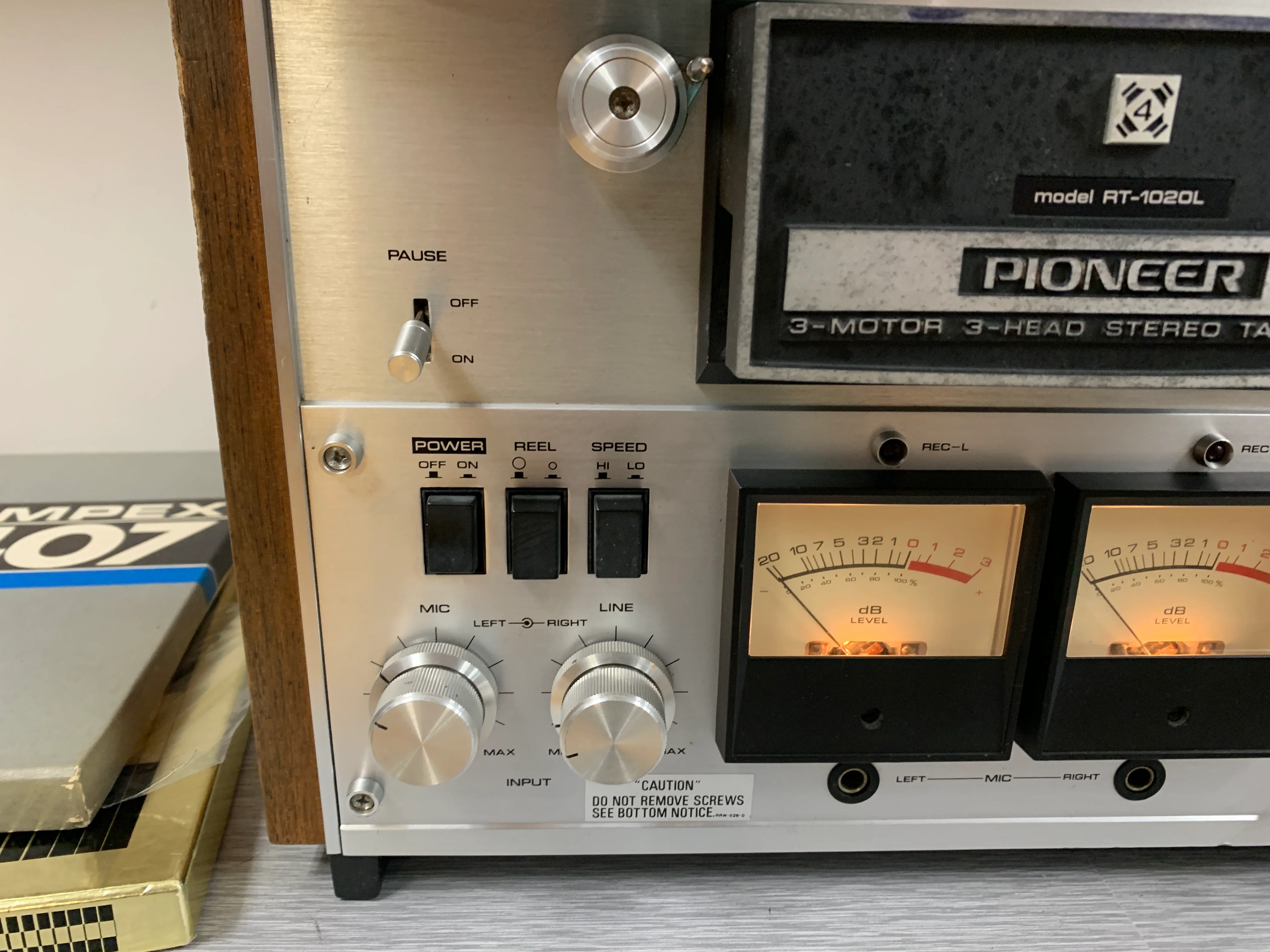 Pioneer RT-1020L Three Motor Three Head Stereo Tape Deck (1974-77) - Image 3