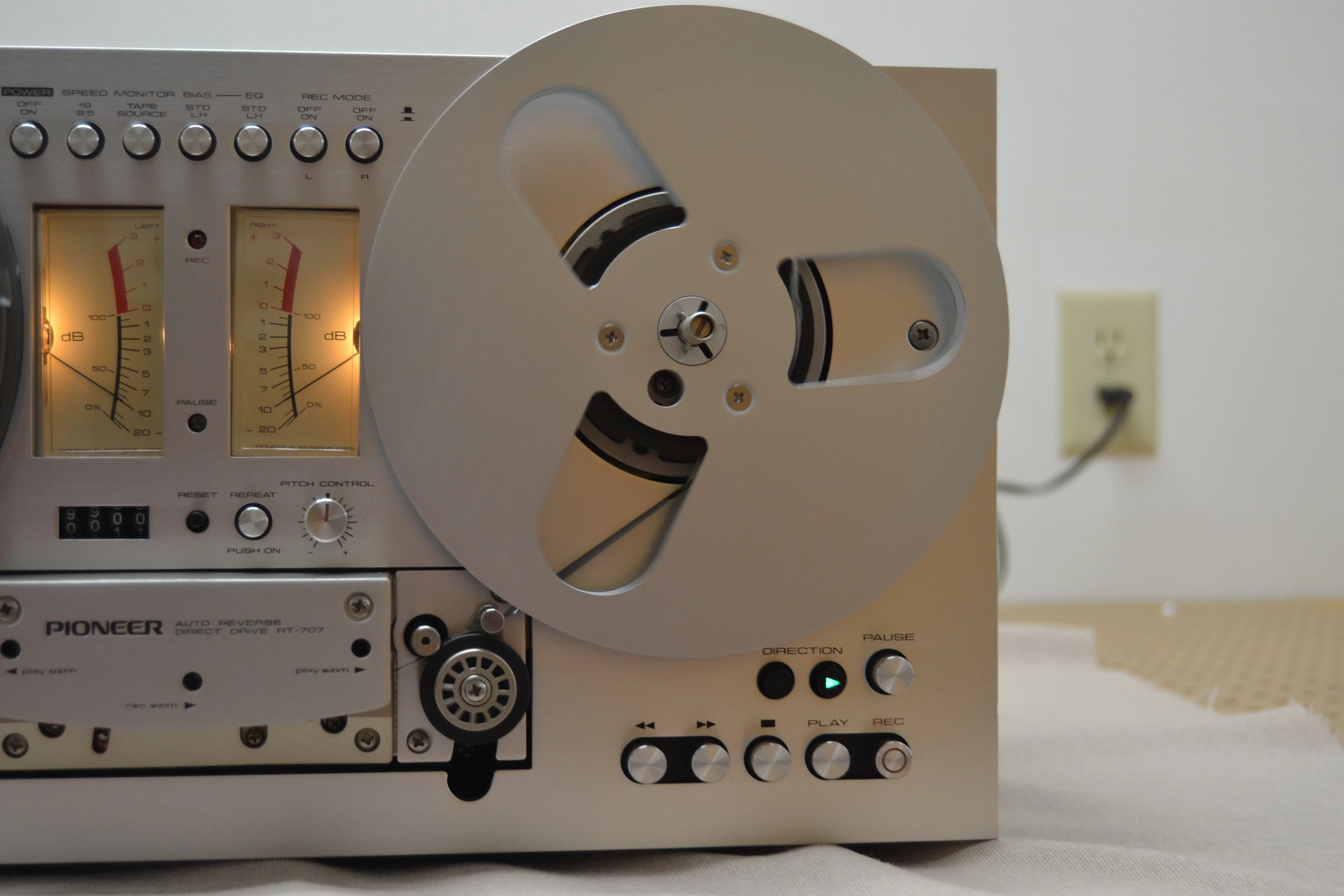 Pioneer RT-707 Reel to Reel Recorder * Fully Serviced * New Belts - Image 7