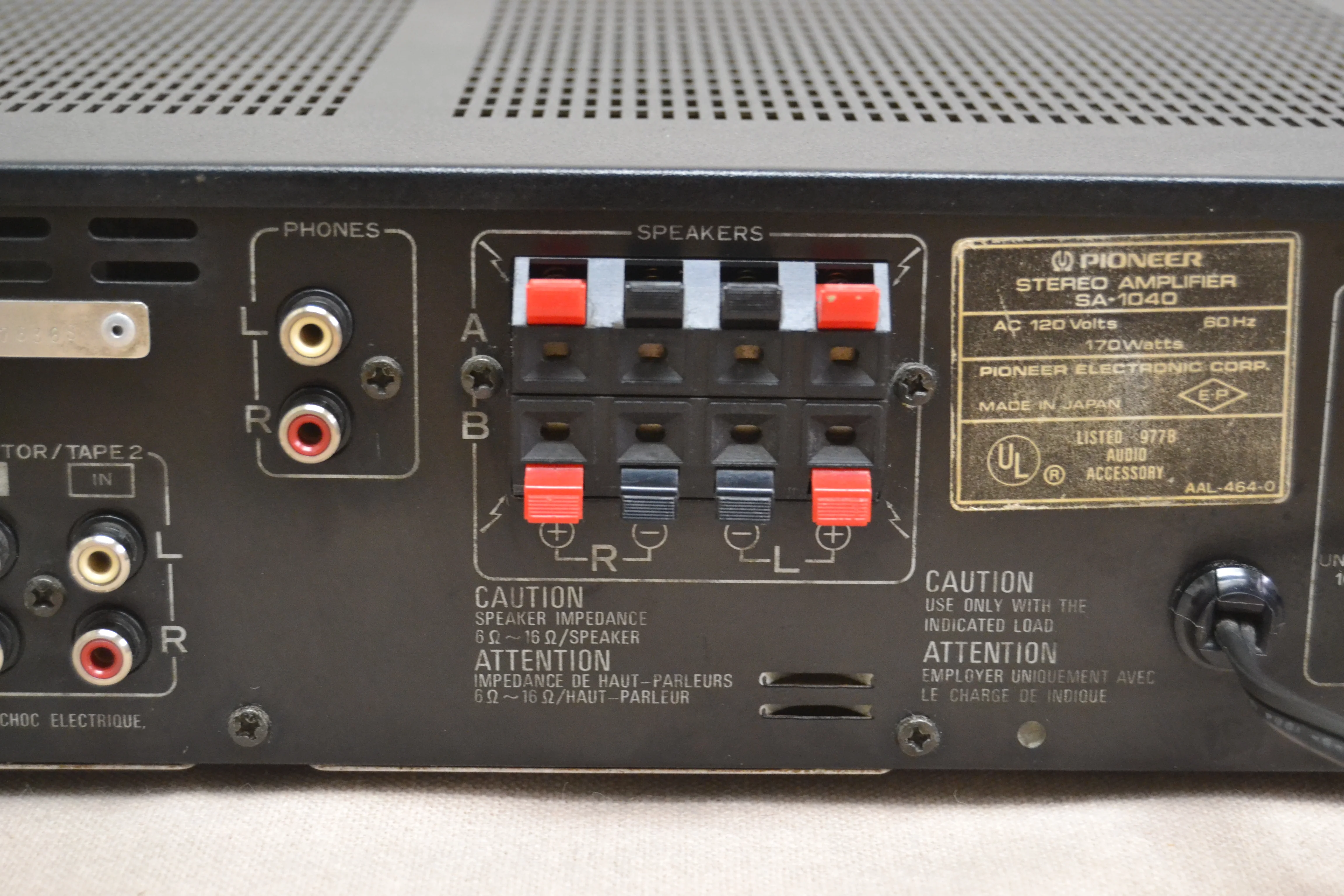 Pioneer SA-1040 Stereo Integrated Amplifier * 100W RMS * 1983 - Image 11