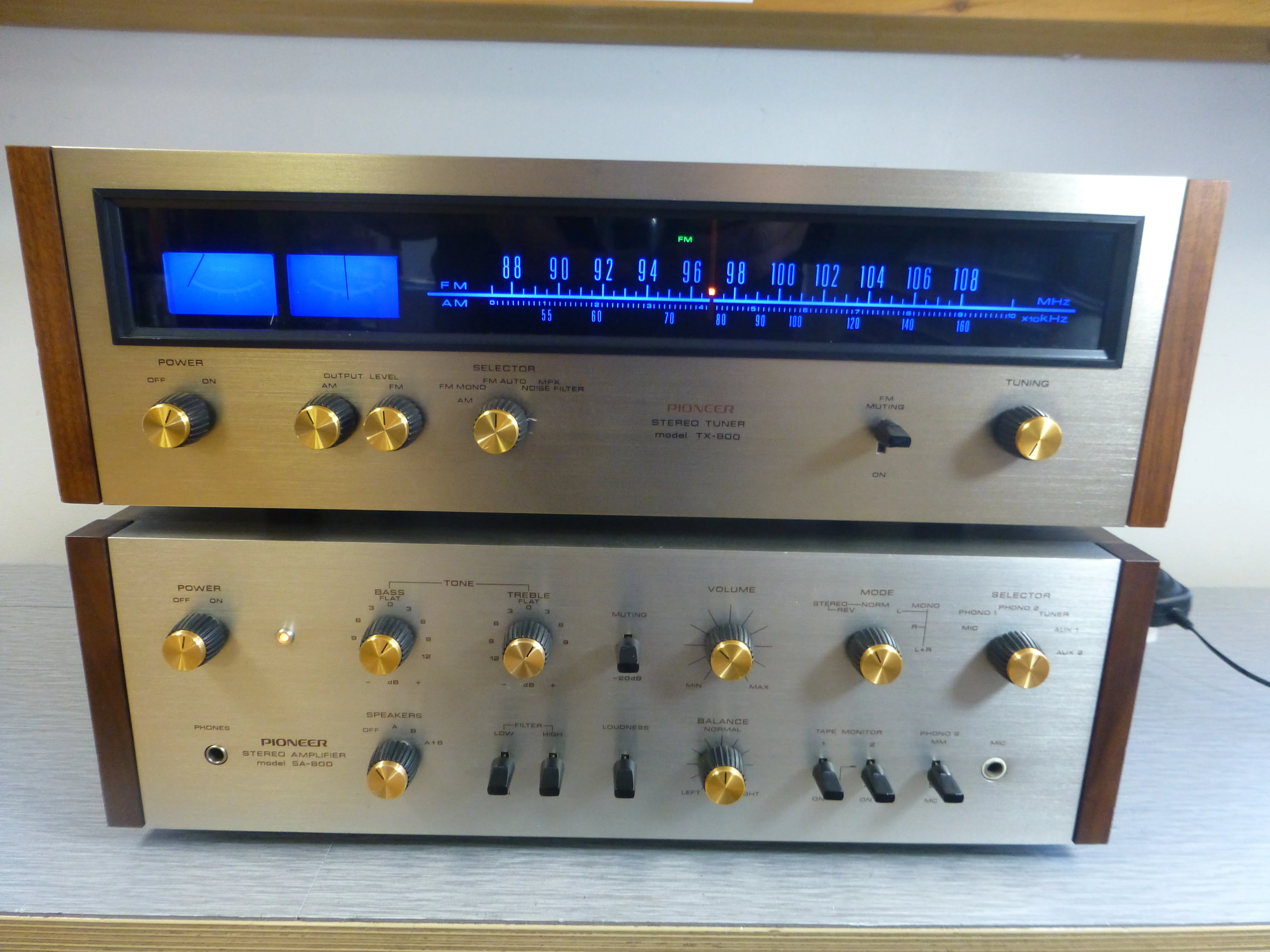 Pioneer SA-800 Integrated Amplifier * TX 800 Tuner