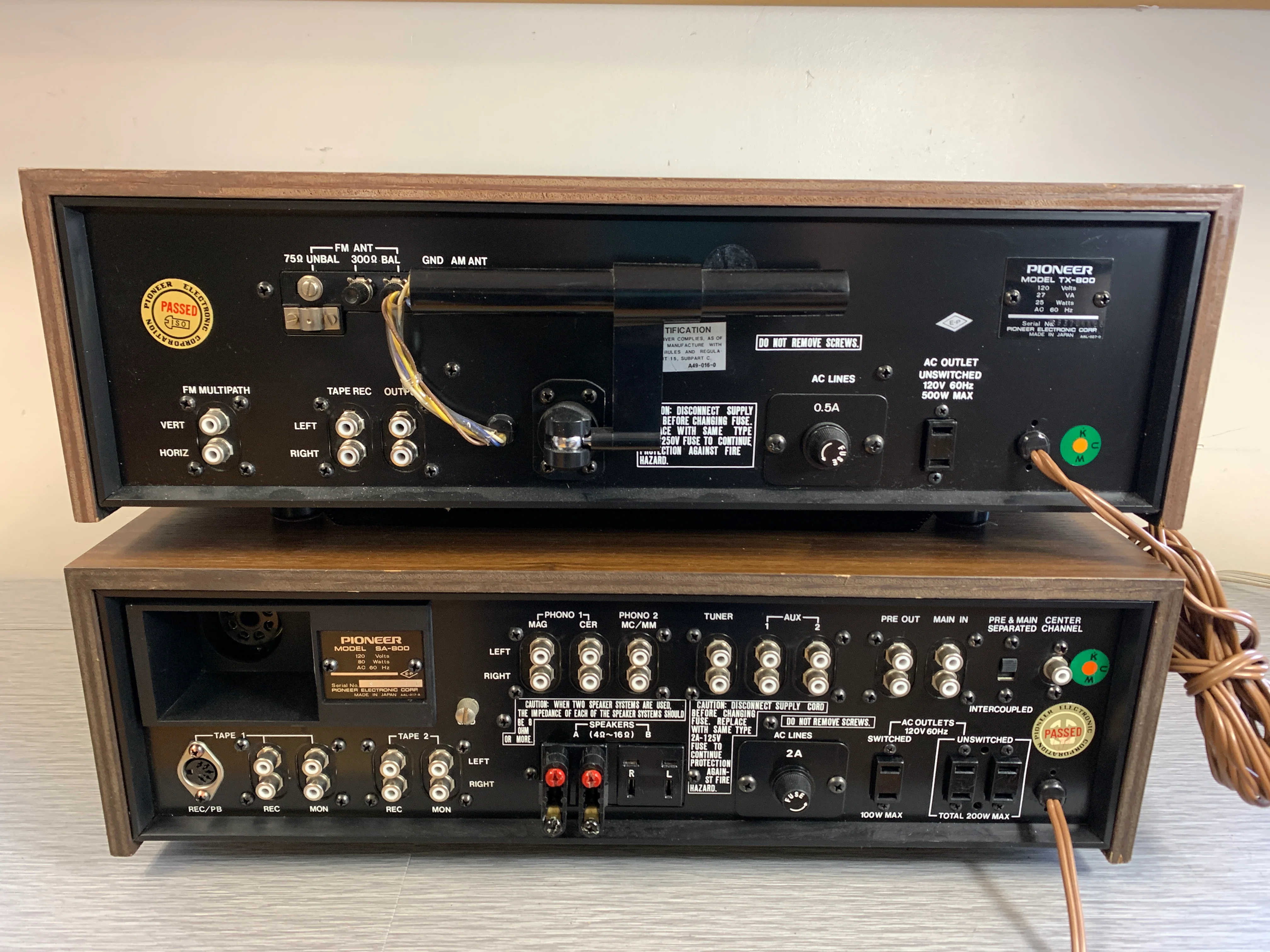 Pioneer SA-800 Integrated Amplifier * TX 800 Tuner - Image 14