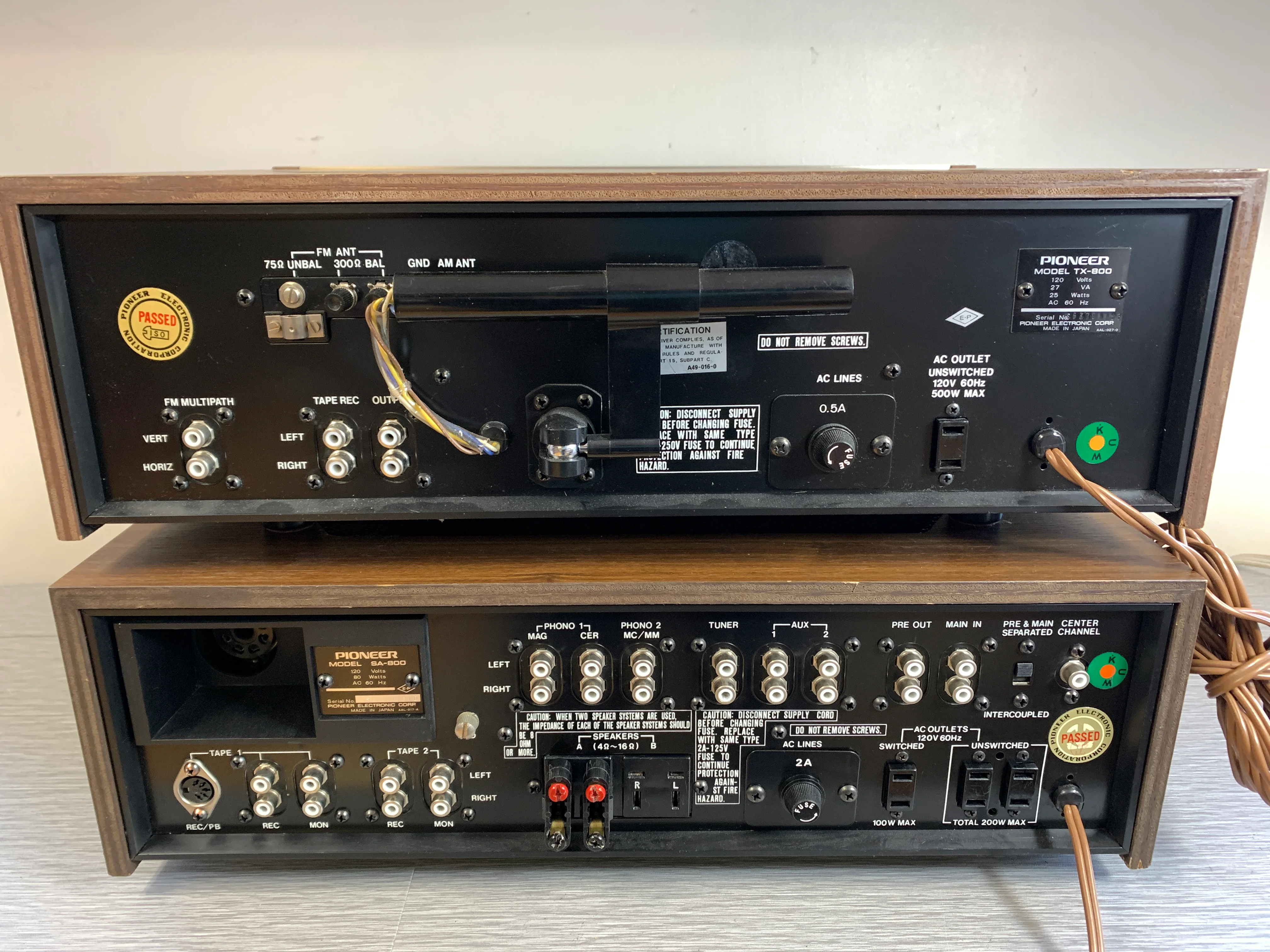 Pioneer SA-800 Integrated Amplifier * TX 800 Tuner - Image 15
