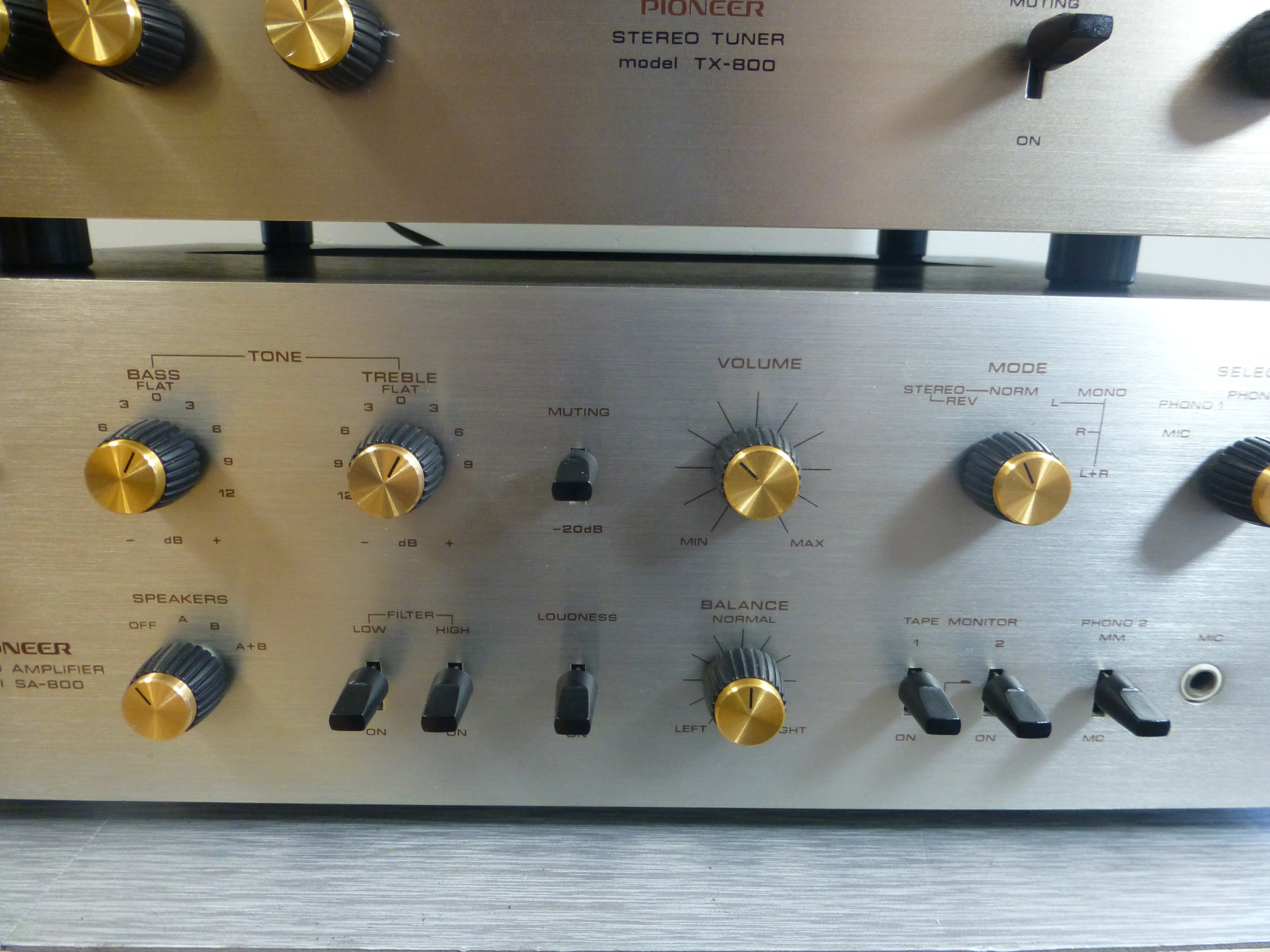 Pioneer SA-800 Integrated Amplifier * TX 800 Tuner - Image 3