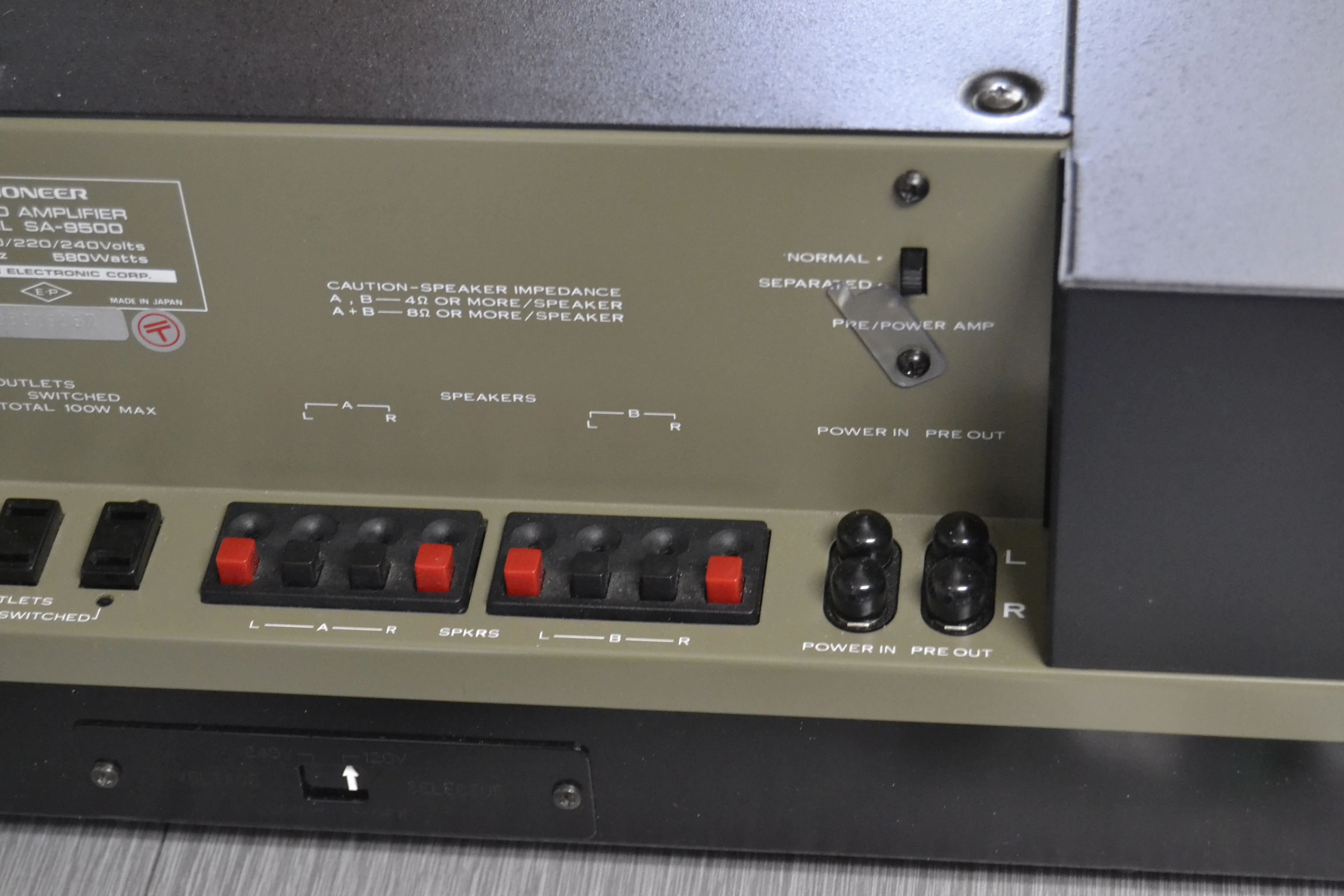 Pioneer SA-9500 Integrated Amplifier * FULLY RECAPPED * Box * MINT ! * 1976 * 80W RMS - Image 10