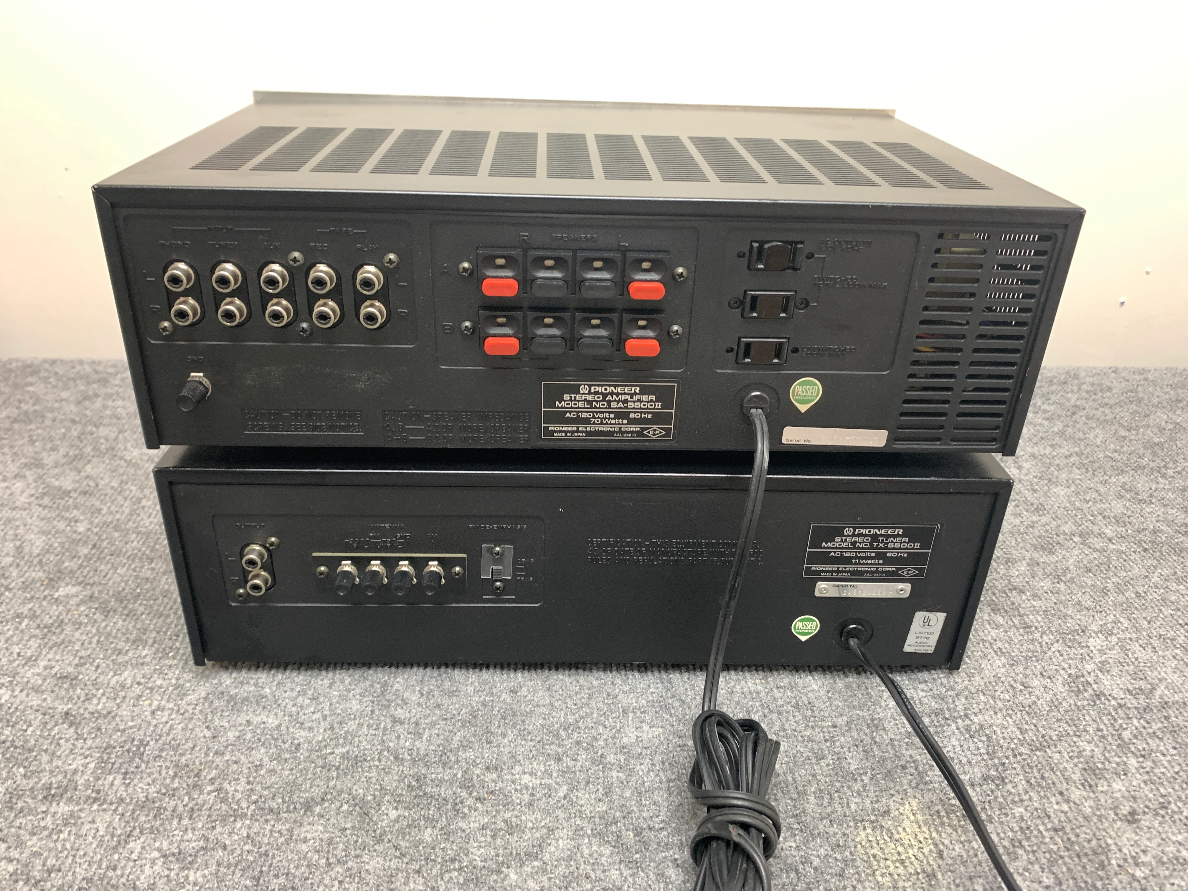 Pioneer Set - SA5500 MKII Int Amp & TX5500II Tuner * $100 USA Flat Ship - Image 9