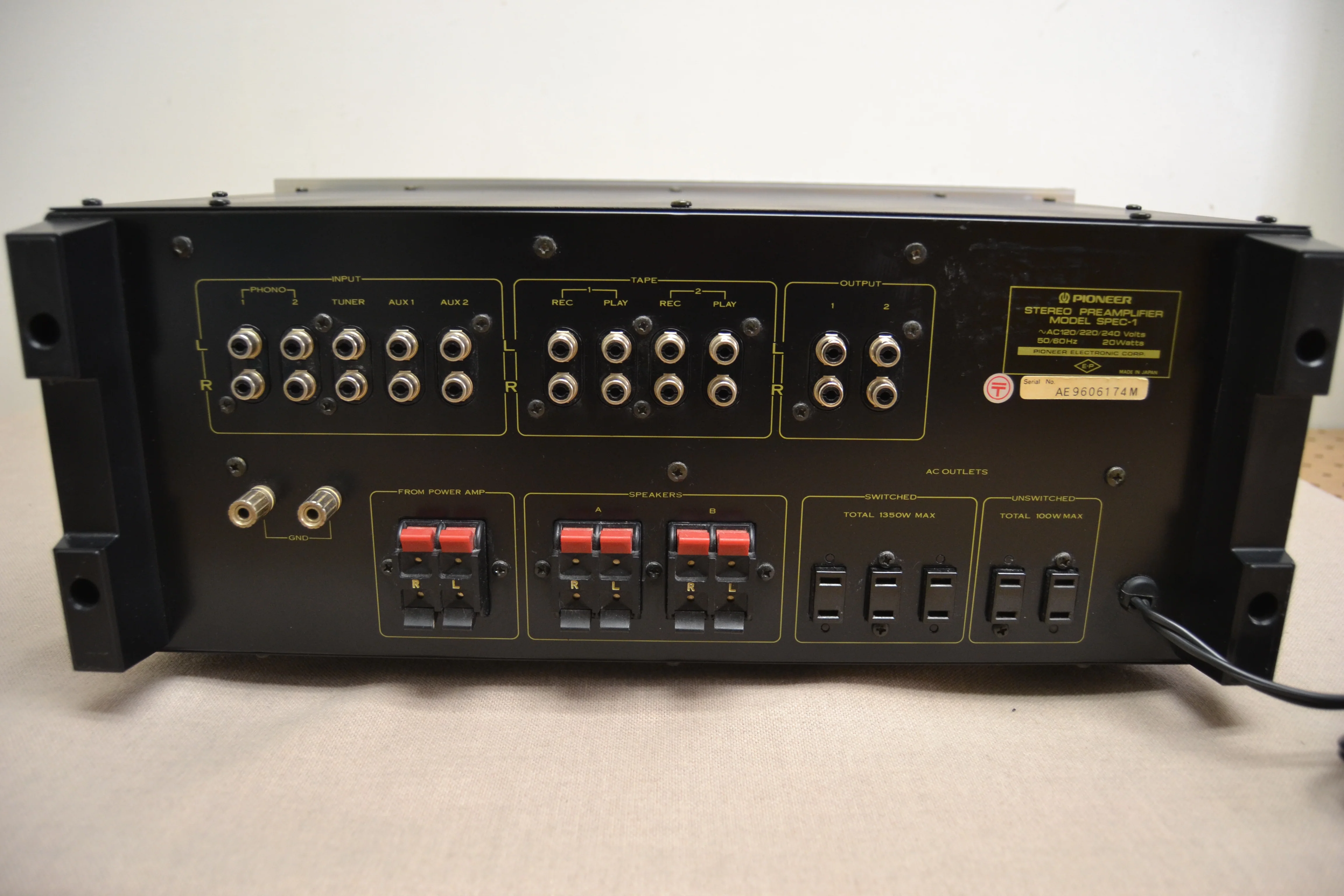 Pioneer SPEC1 Stereo Preamplifier * Fully Serviced - Image 8