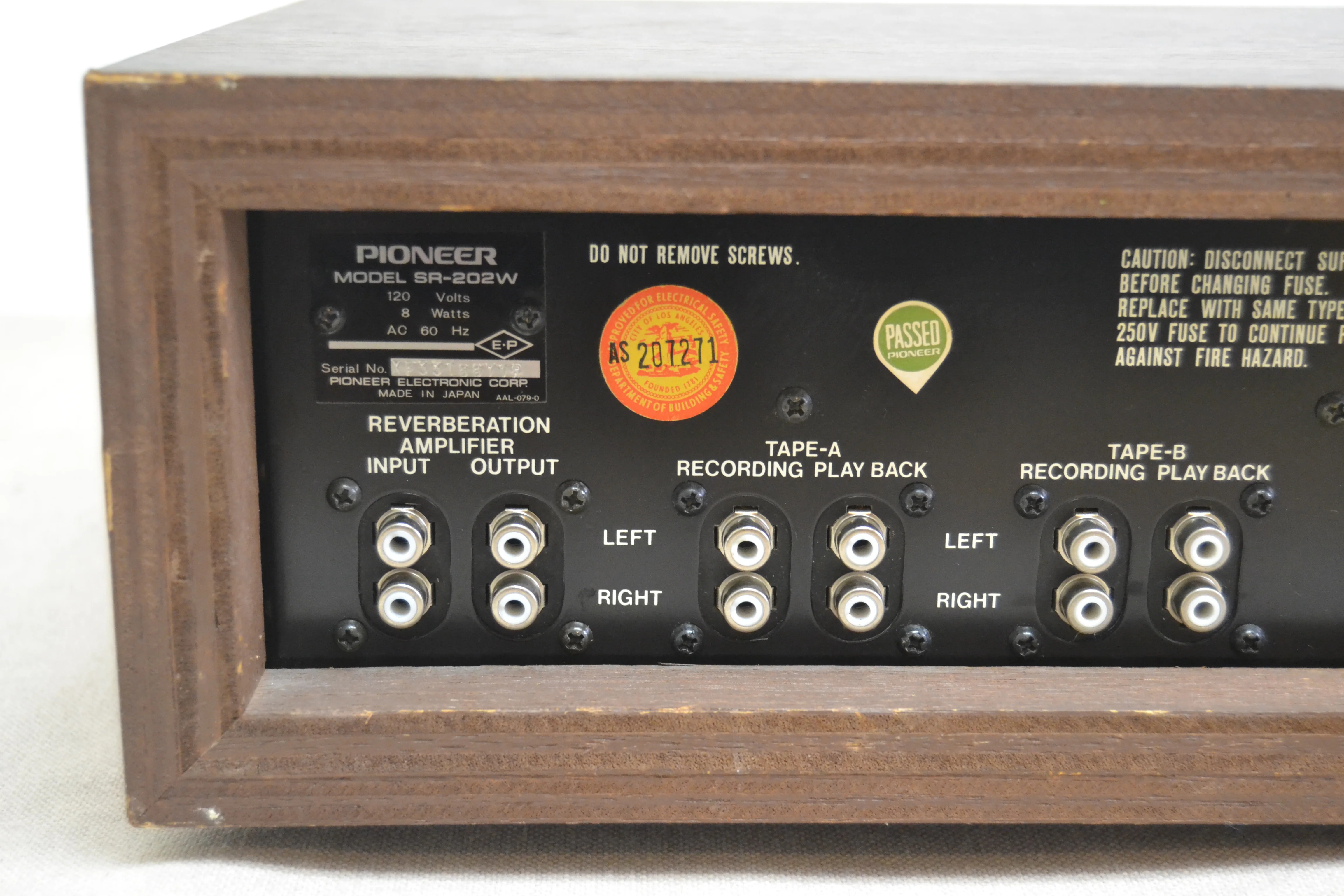 Pioneer SR-202W Reverberation Amplifier - Image 11